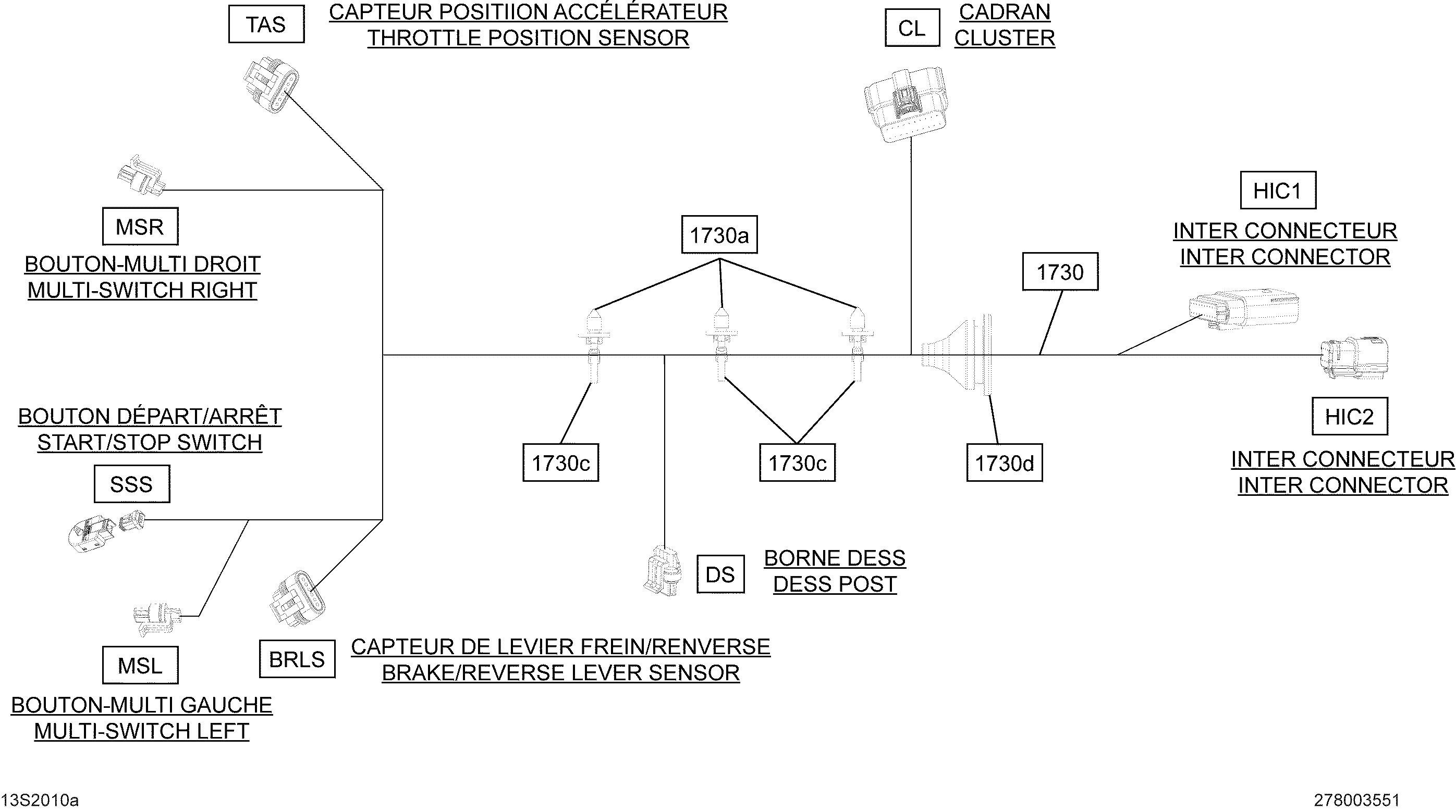 Схема узла: Electrical Harness Steering 278003551