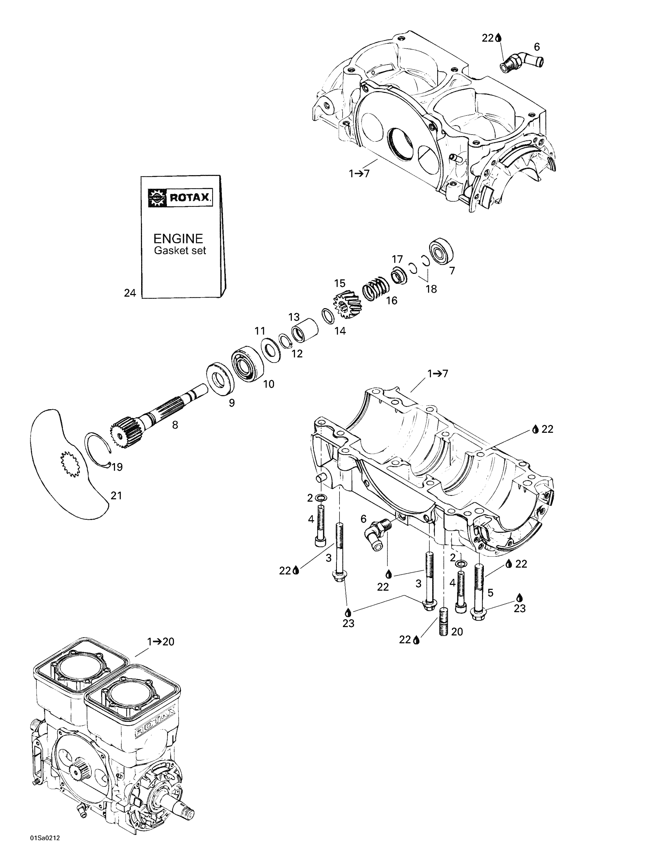 Crankcase, Rotary Valve