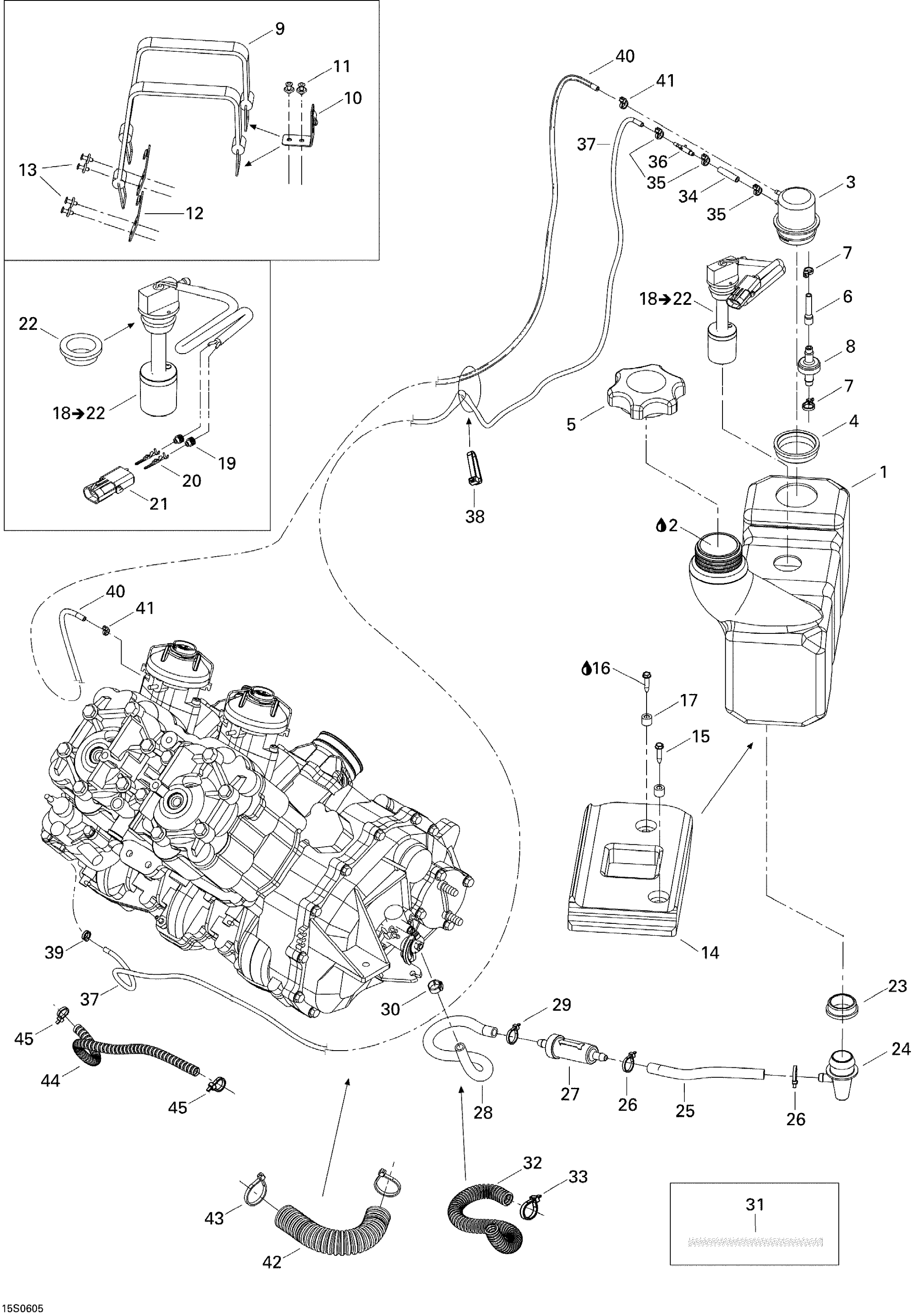 Схема узла: Oil Injection System