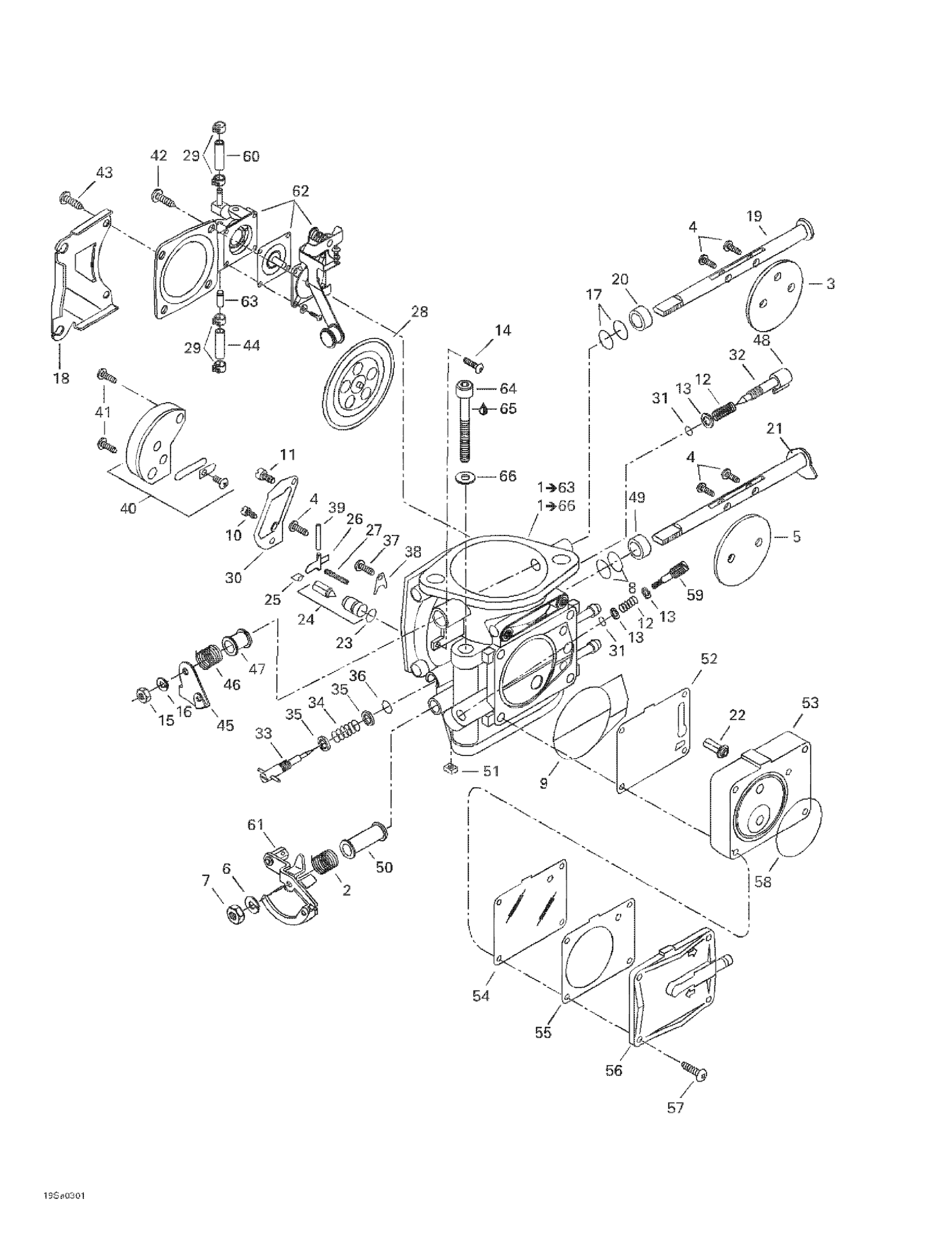 Схема узла: Carburetor(s)