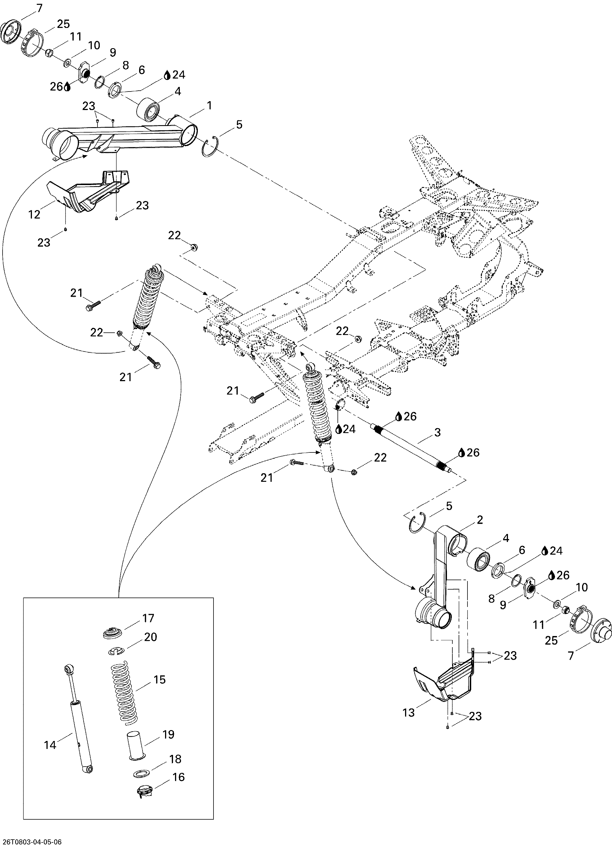 Схема узла: Rear Suspension