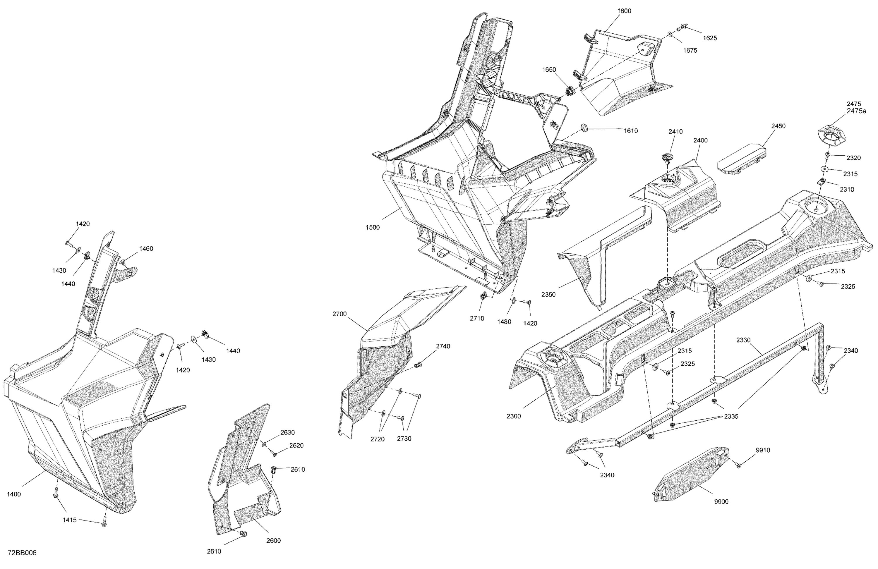 Схема узла: Body - Rear Section