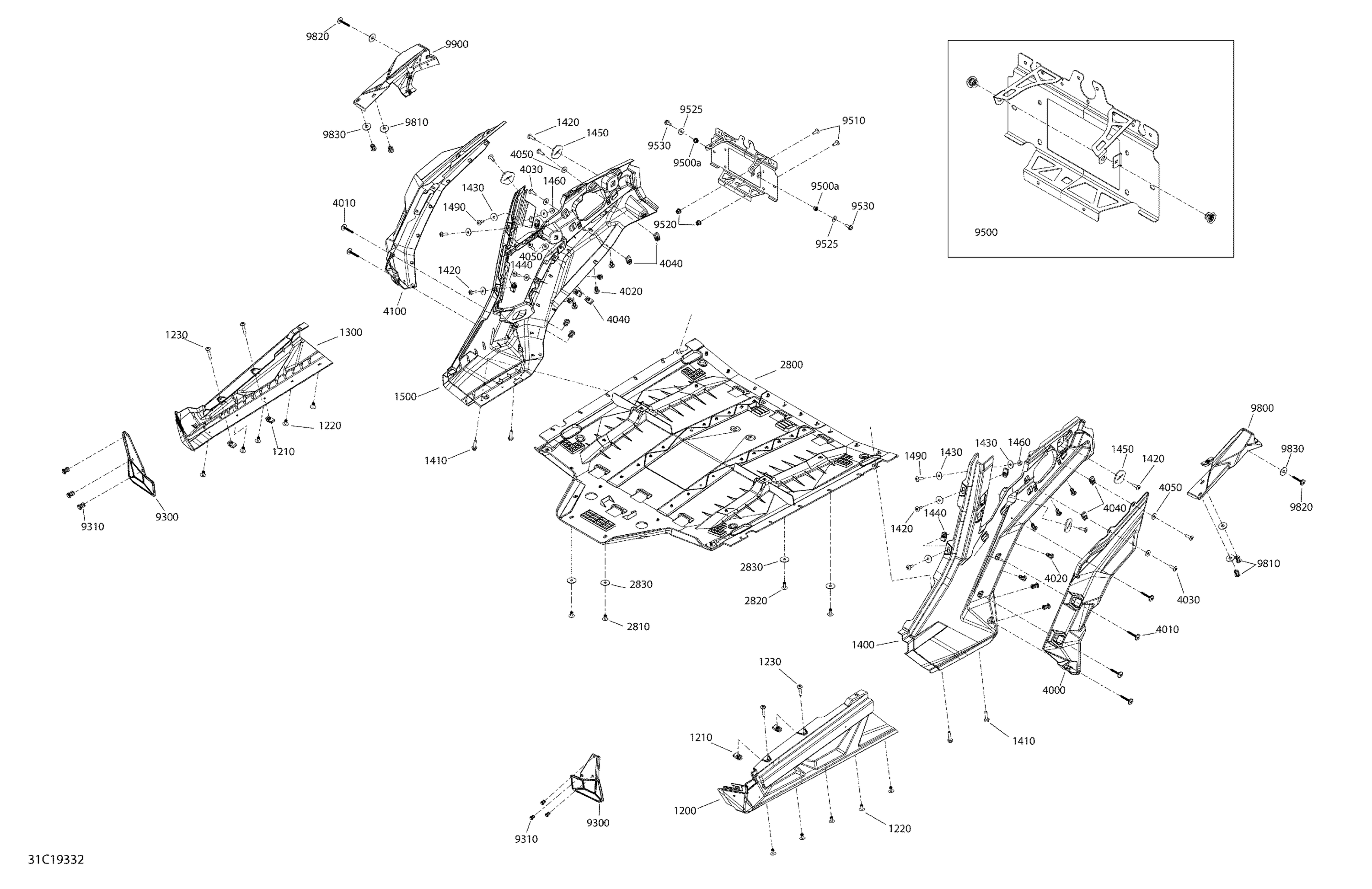 Body Maverick Trail - 800 - Red  -  Middle Section