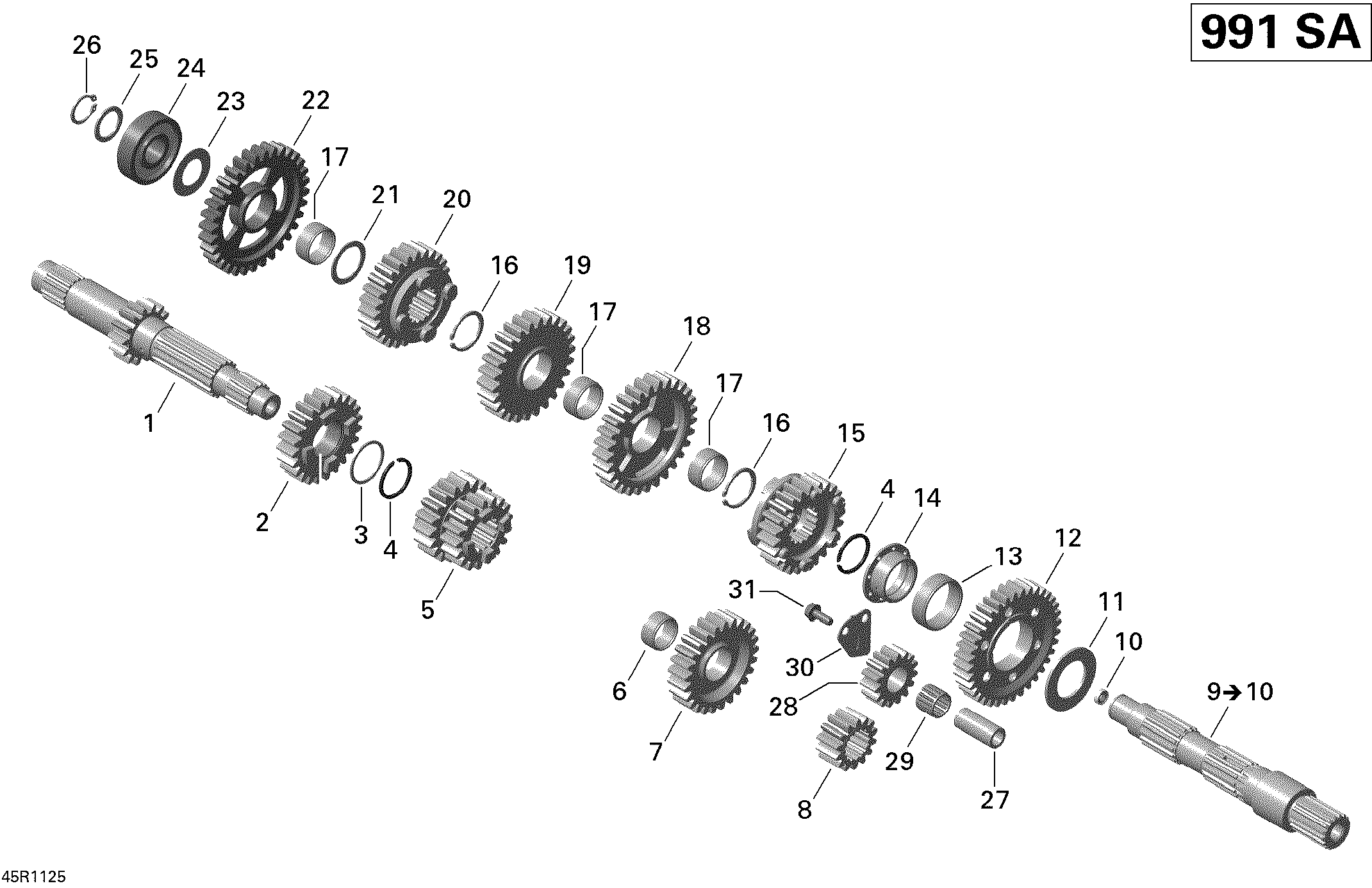 Схема узла: Gear Box