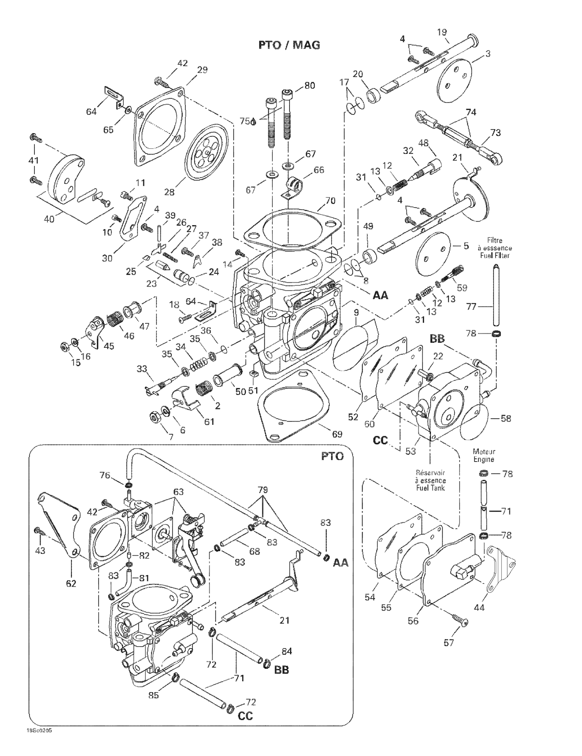 Схема узла: Carburetors