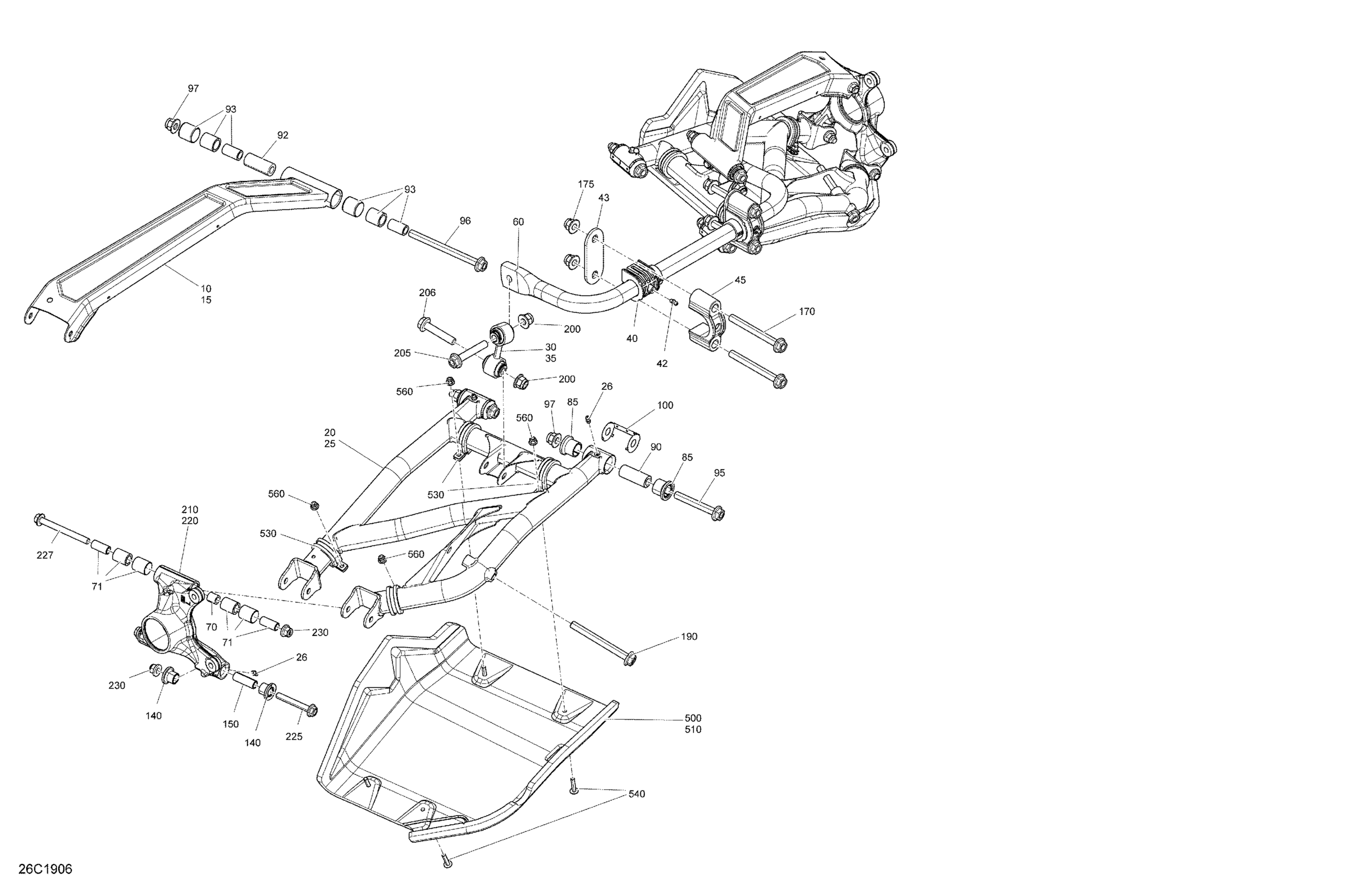 Rear Suspension - 1000R - Package XRC