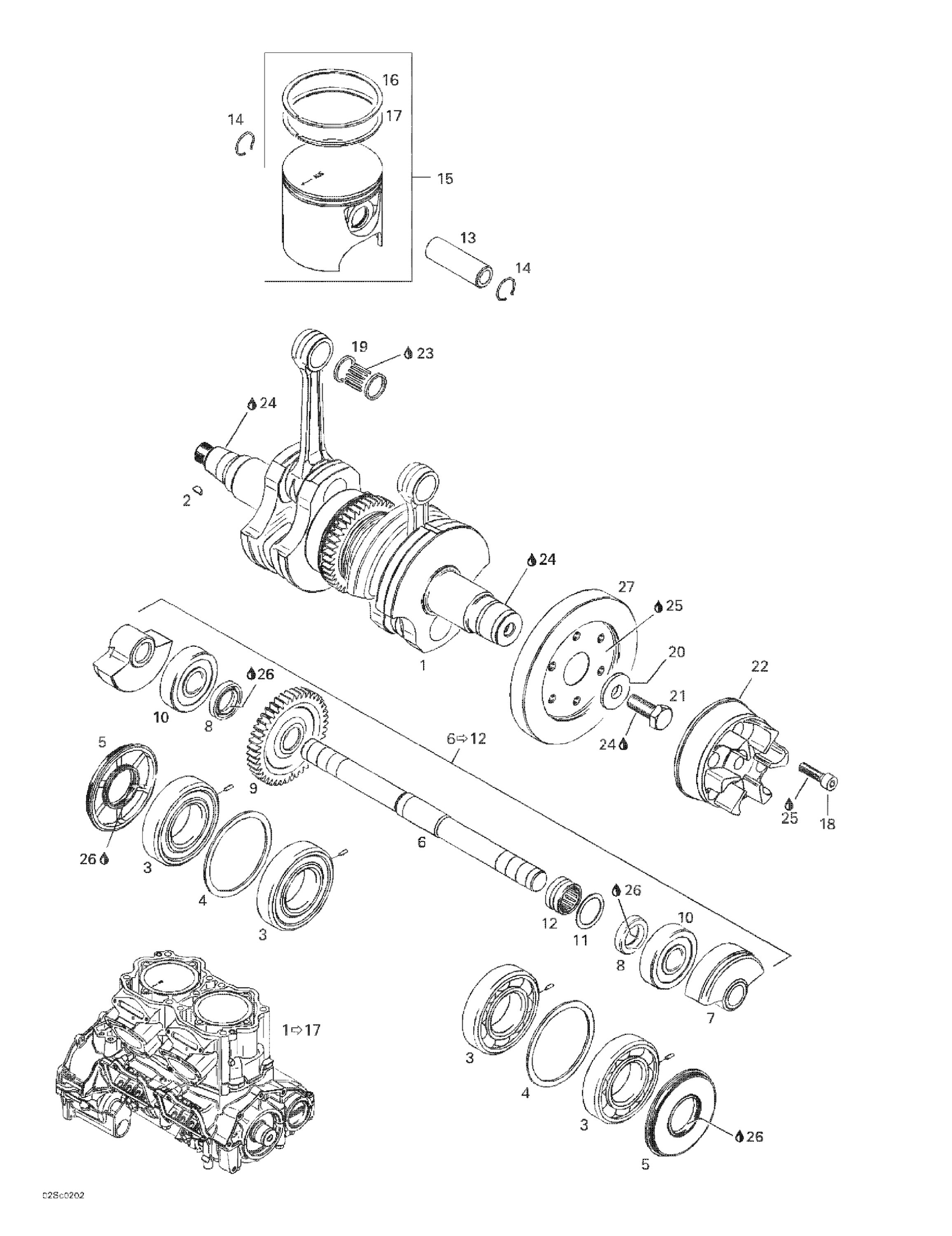 Crankshaft And Pistons