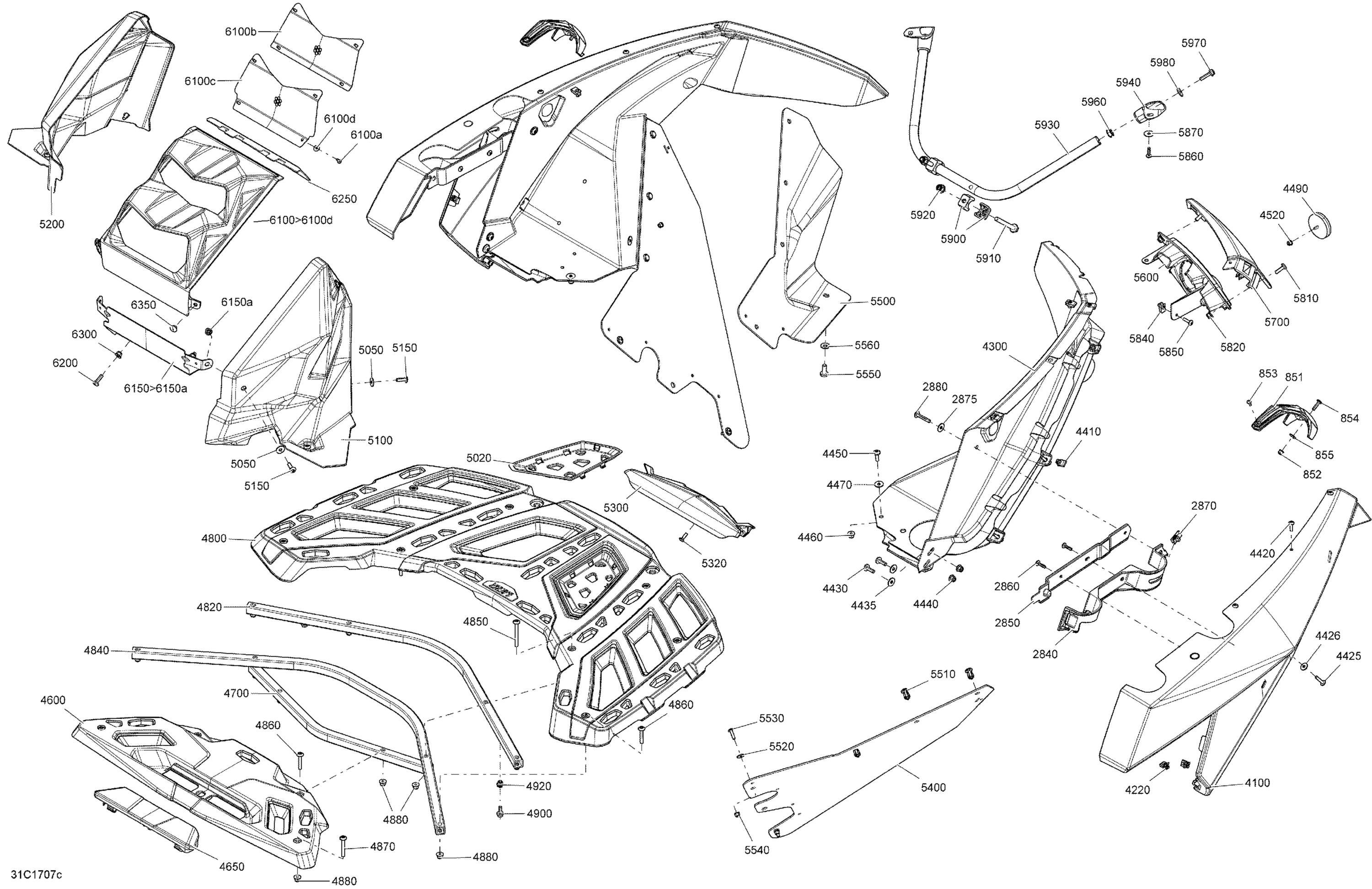 Body And Accessories - Rear Section All Models