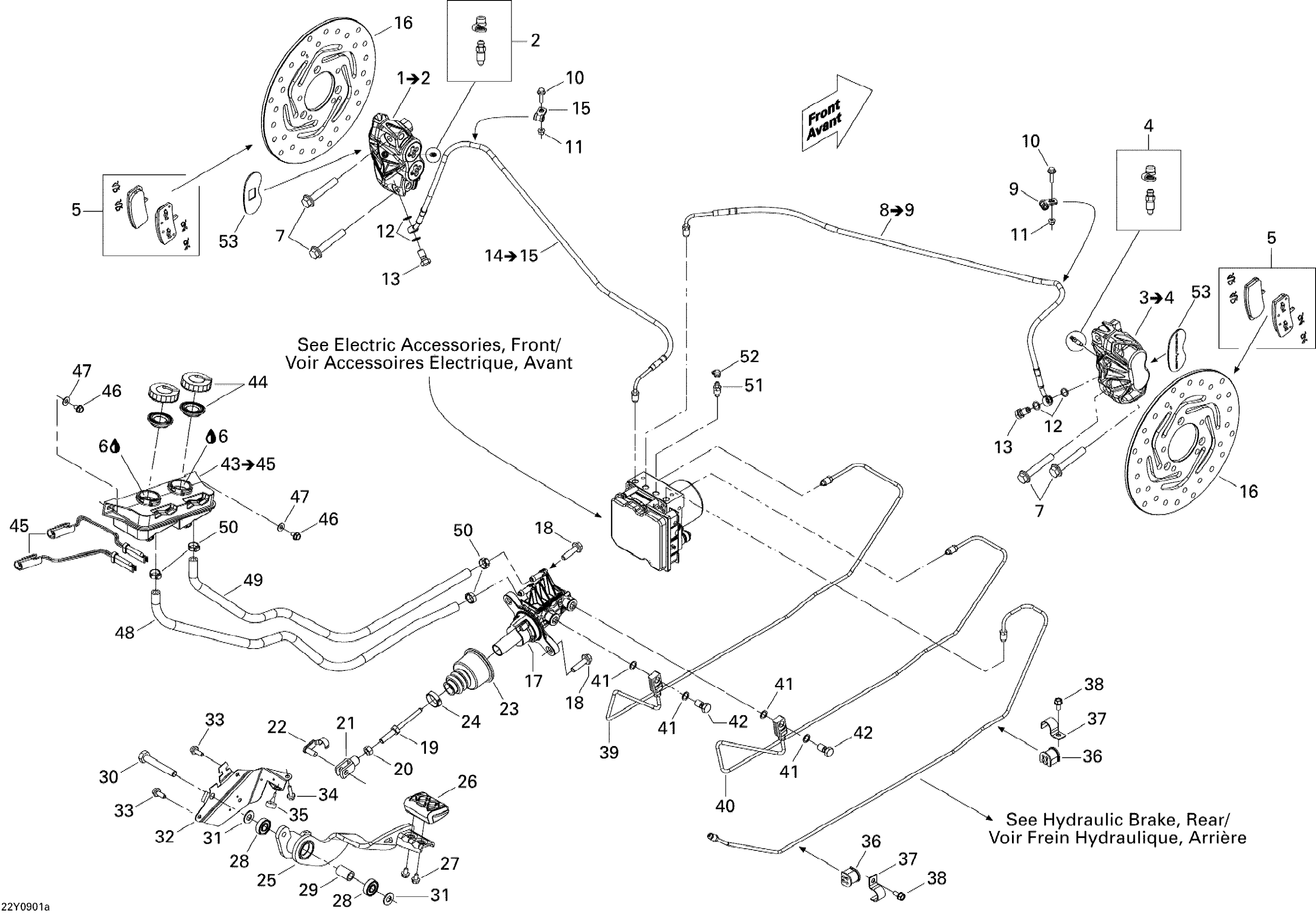 Hydraulic Brake, Front SE5 Electronic