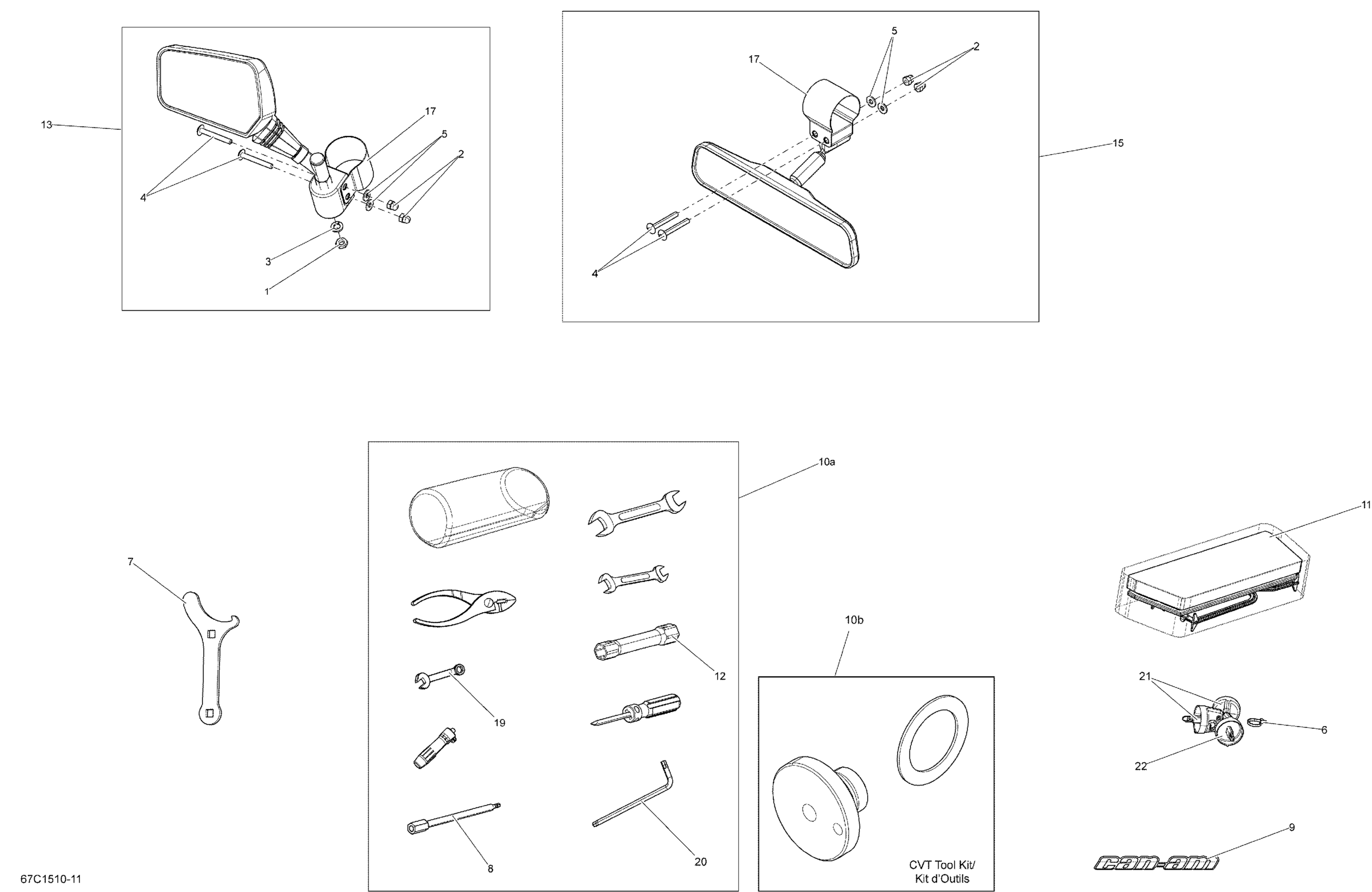 Схема узла: Mirrors And Tools _67C1511