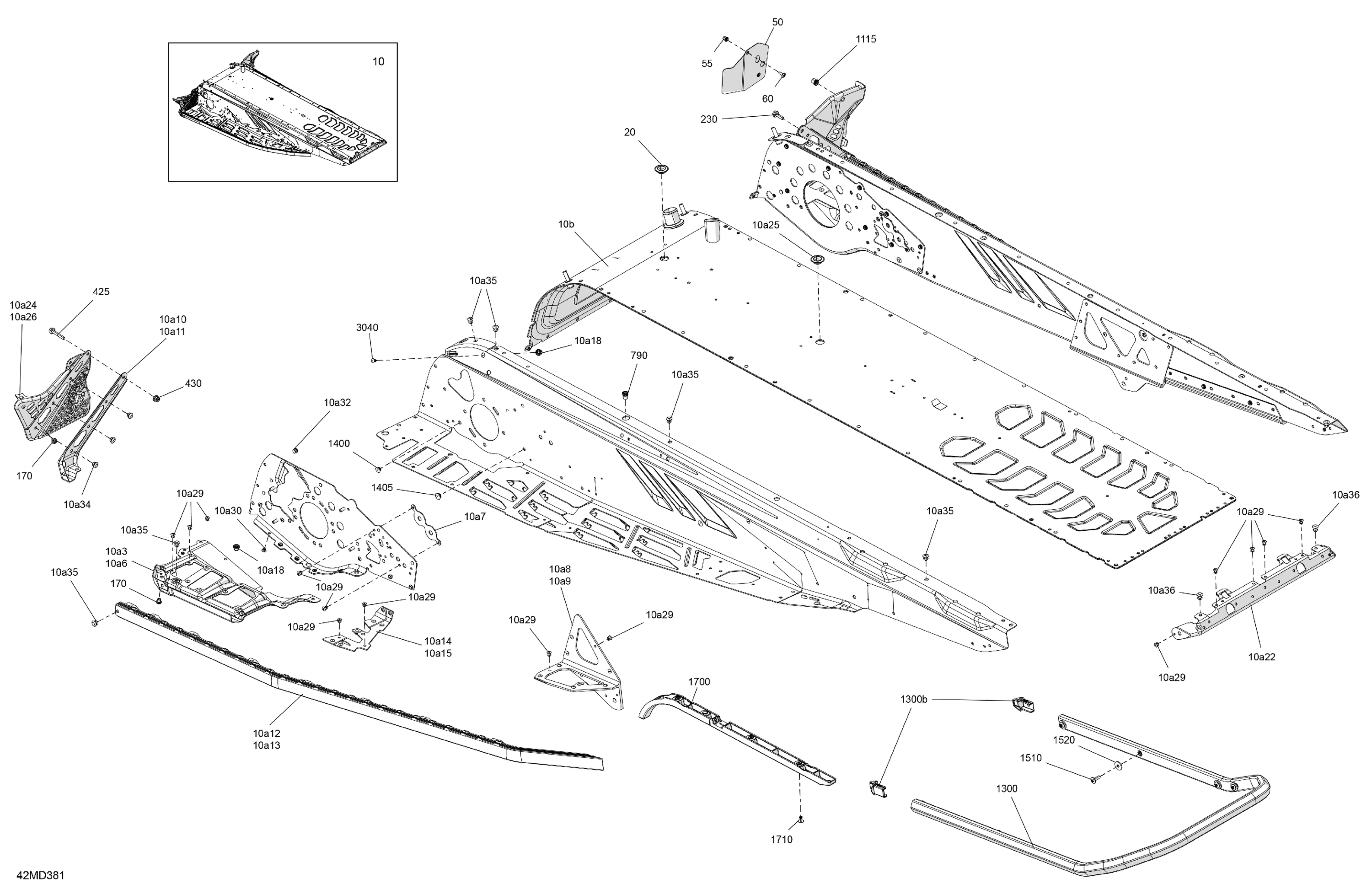 Схема узла: Frame - System - Rear Section