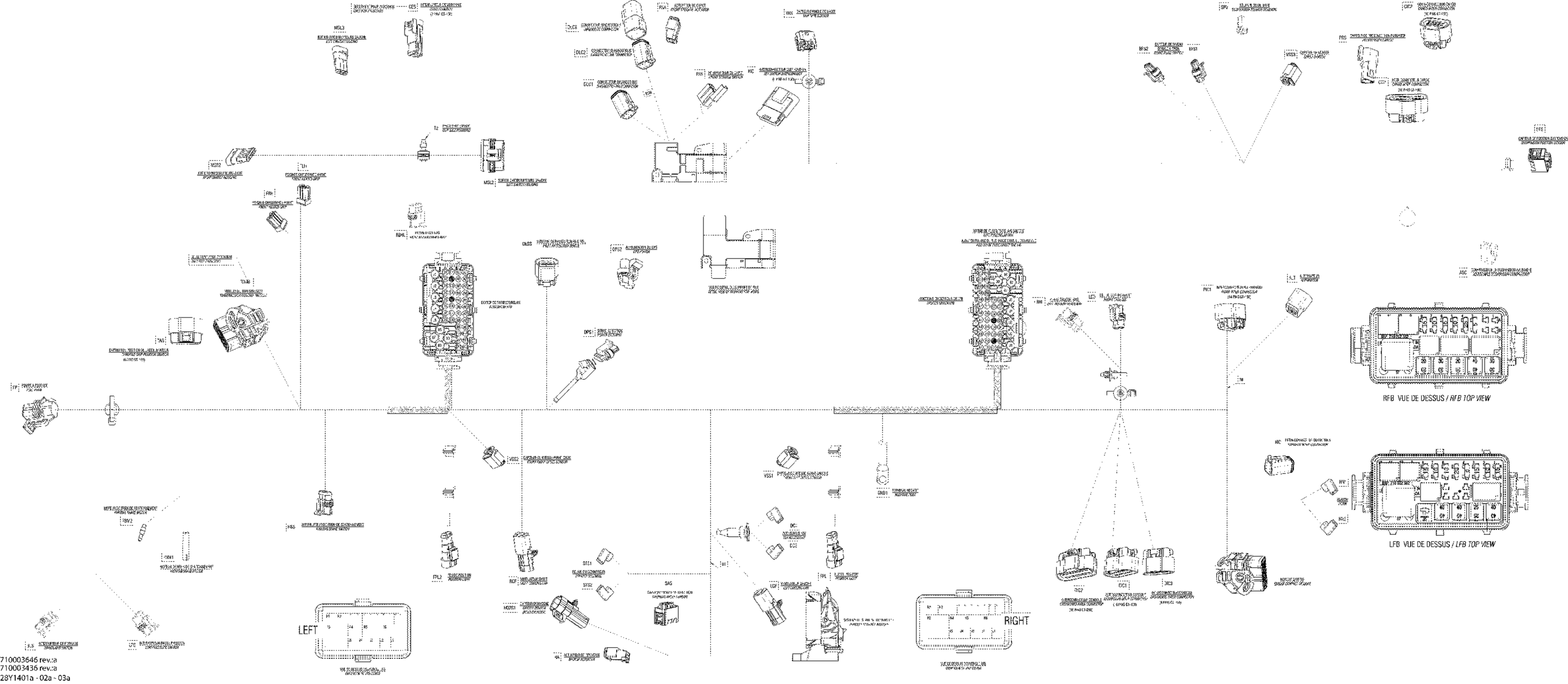 Схема узла: Electrical Harness Frame, SM6_28Y1402a