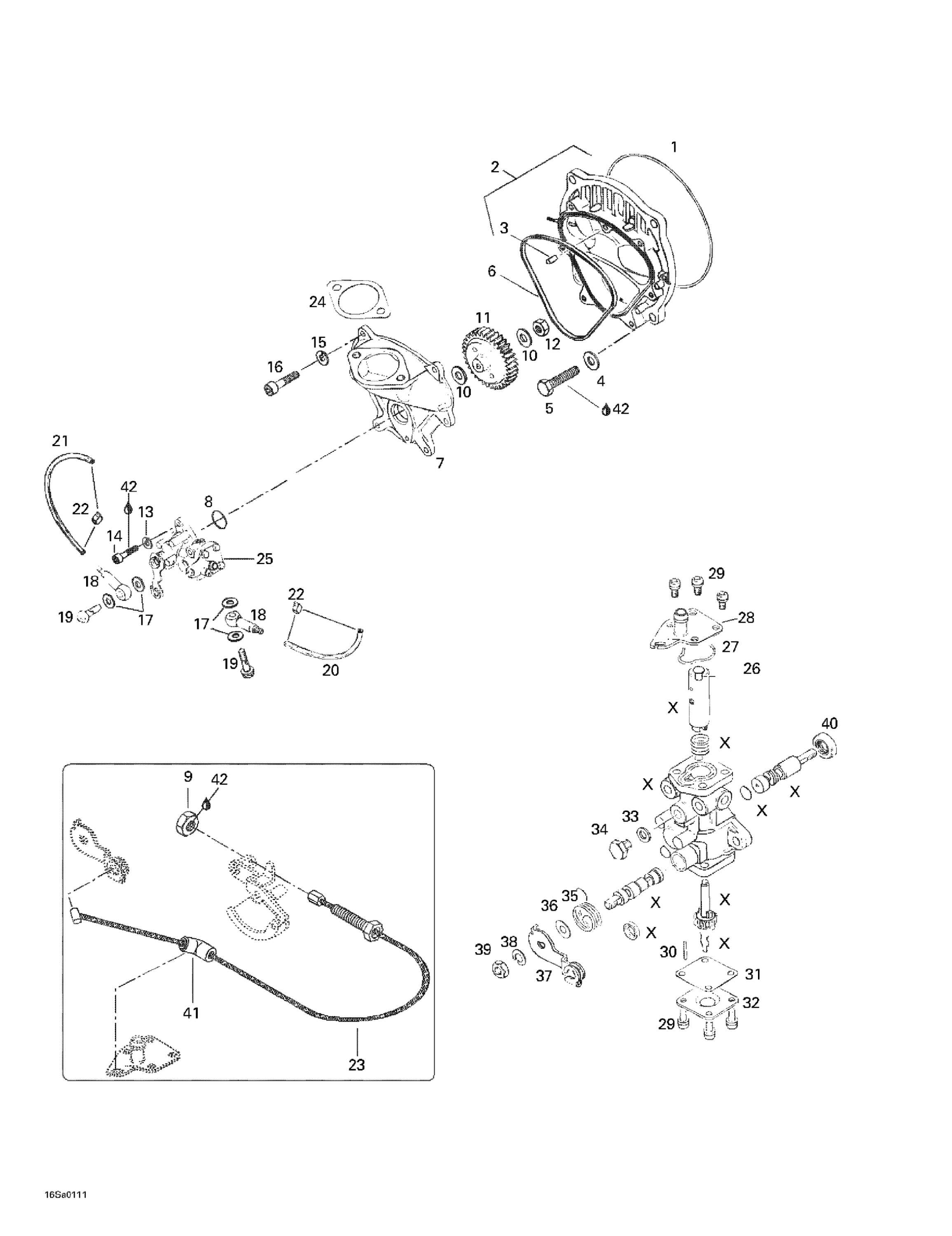 Схема узла: Oil Injection System, Oil Pump