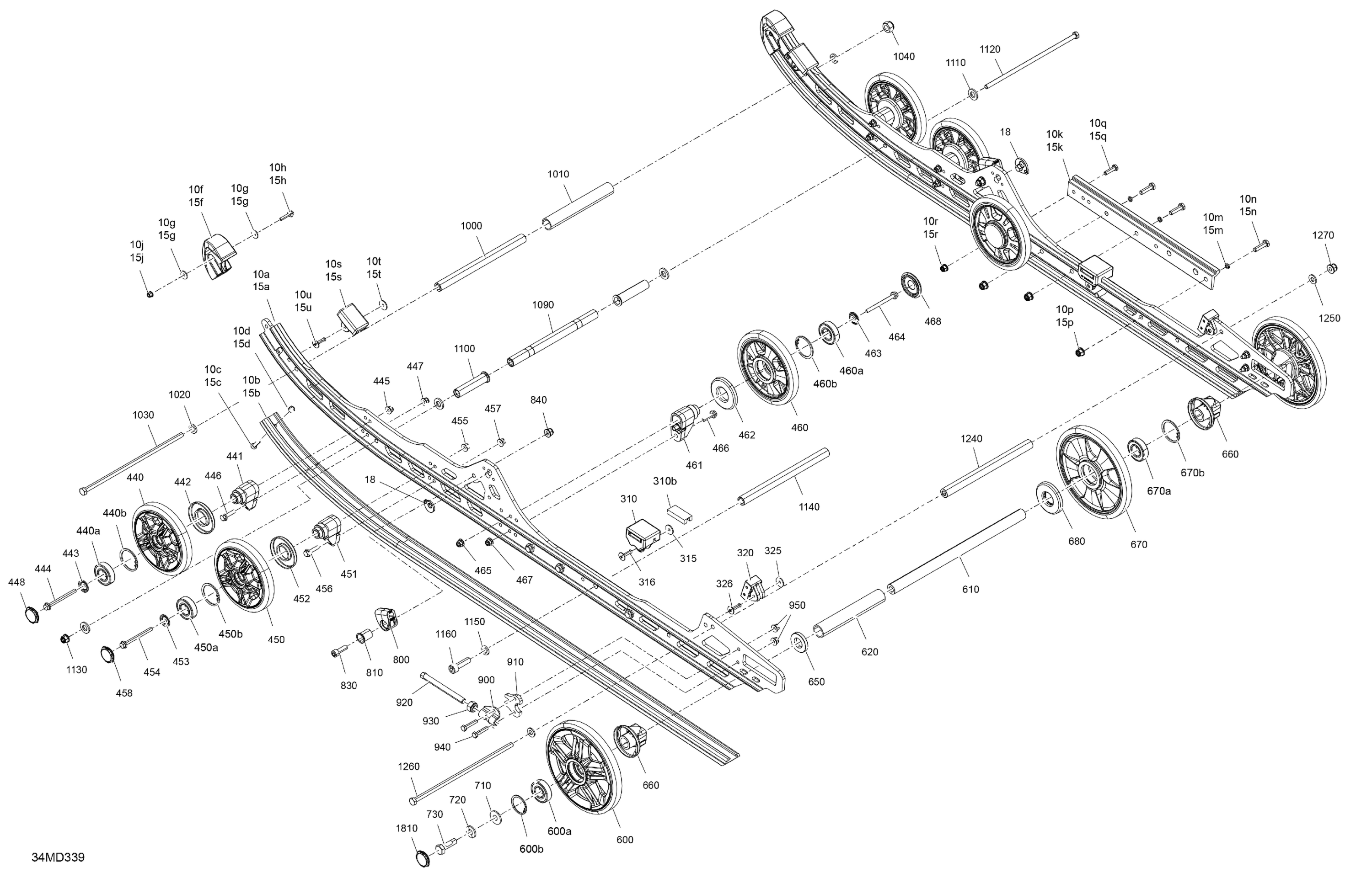 Схема узла: Suspension - Rear - Lower Section
