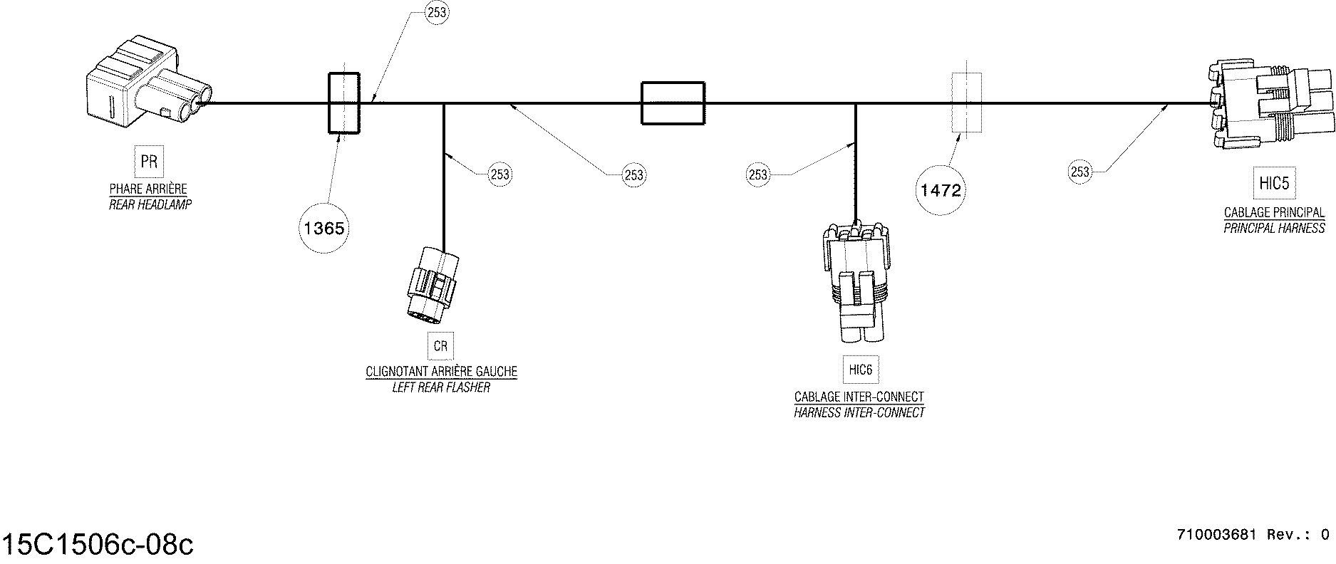 Electrical Harness Rear _15C1506c