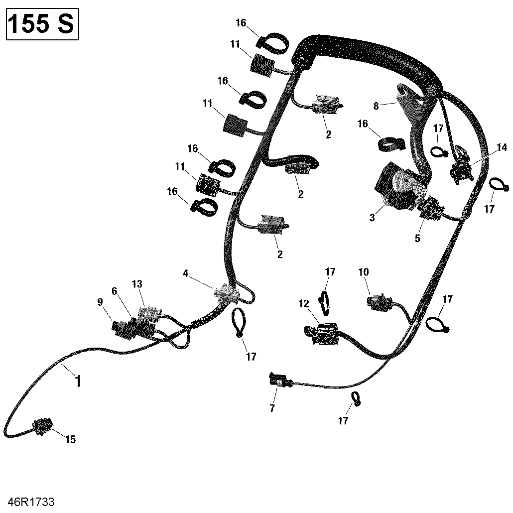 Engine Harness - 155 Model With Suspension