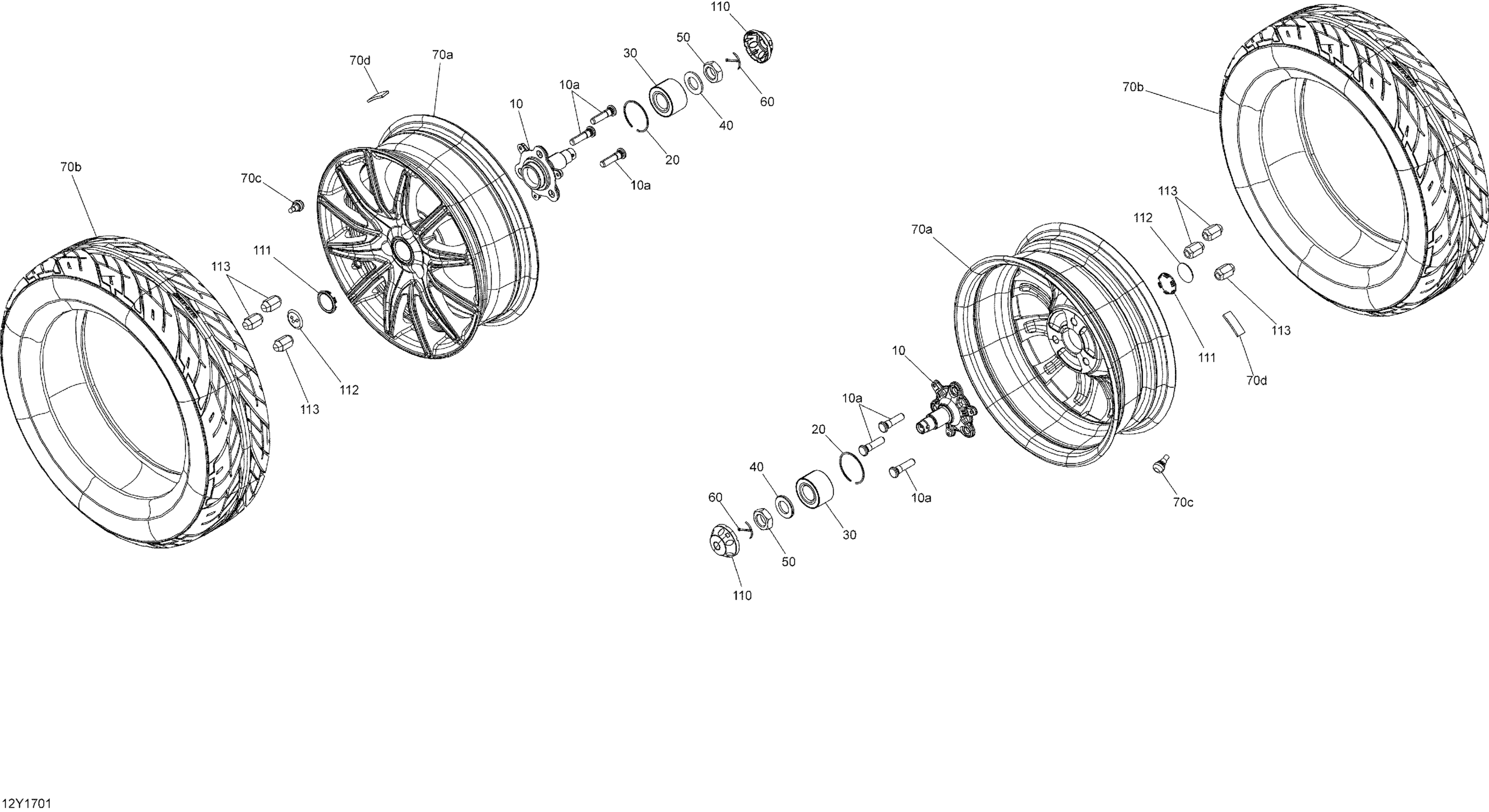 Drive System, Front - All Models