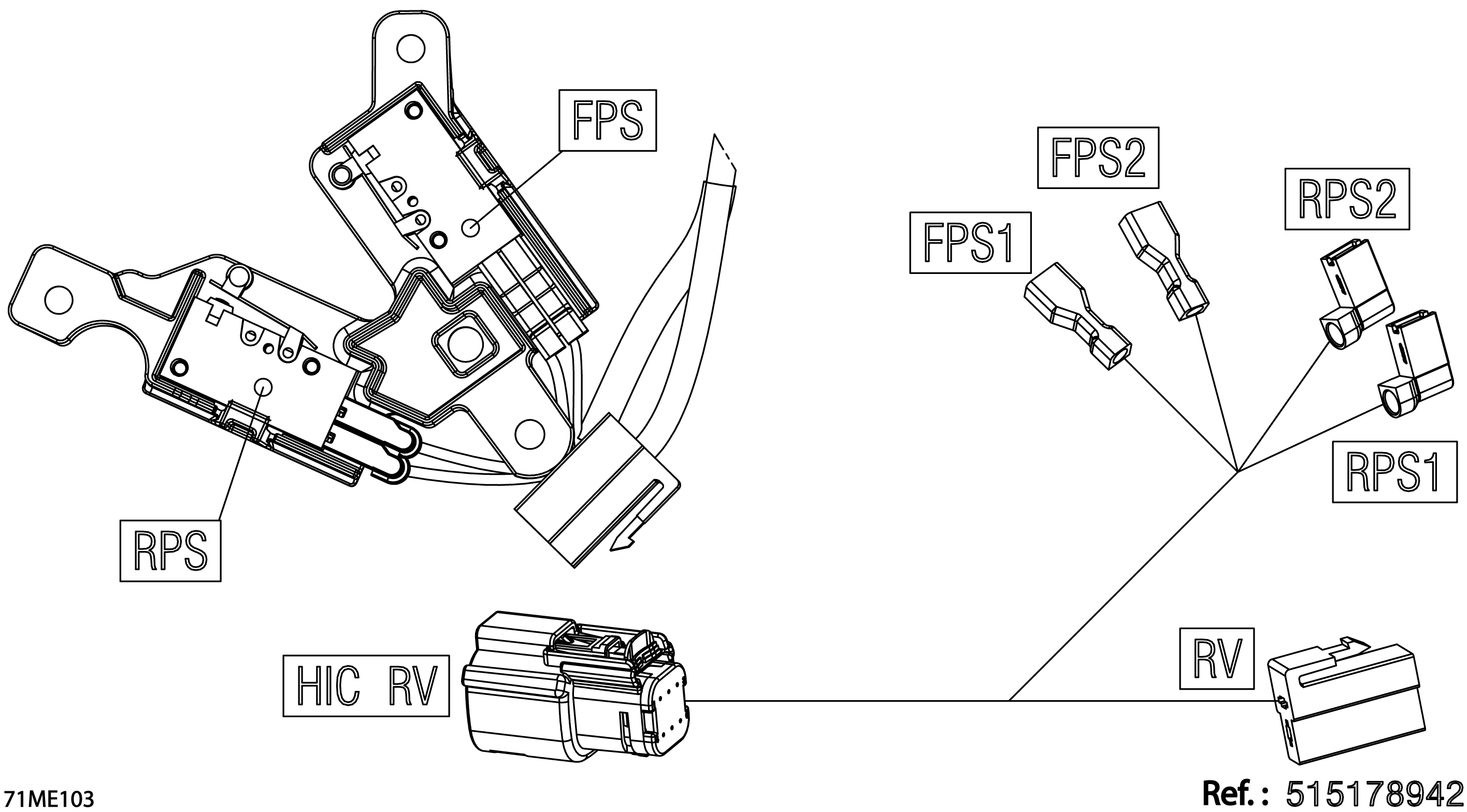 Electric - Reverse Wiring Harness - 515178942