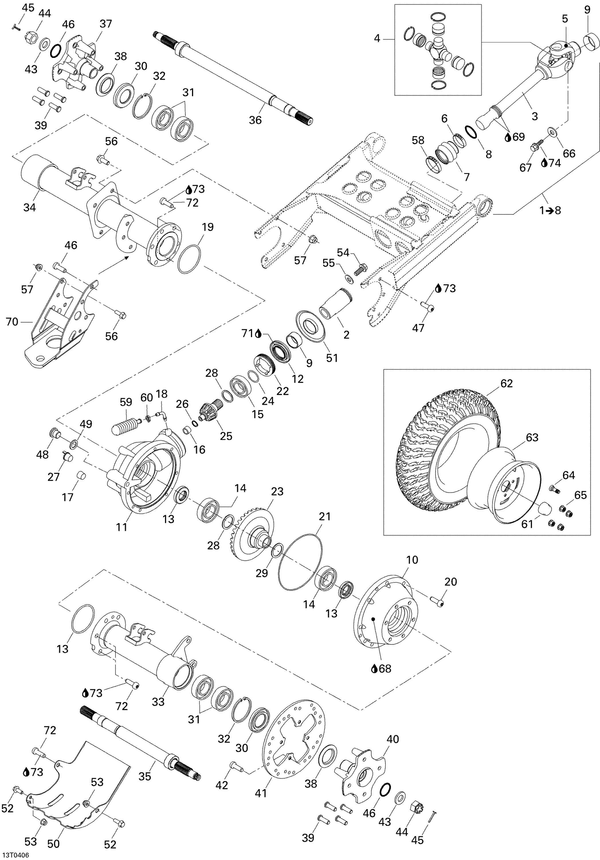 Drive System, Rear