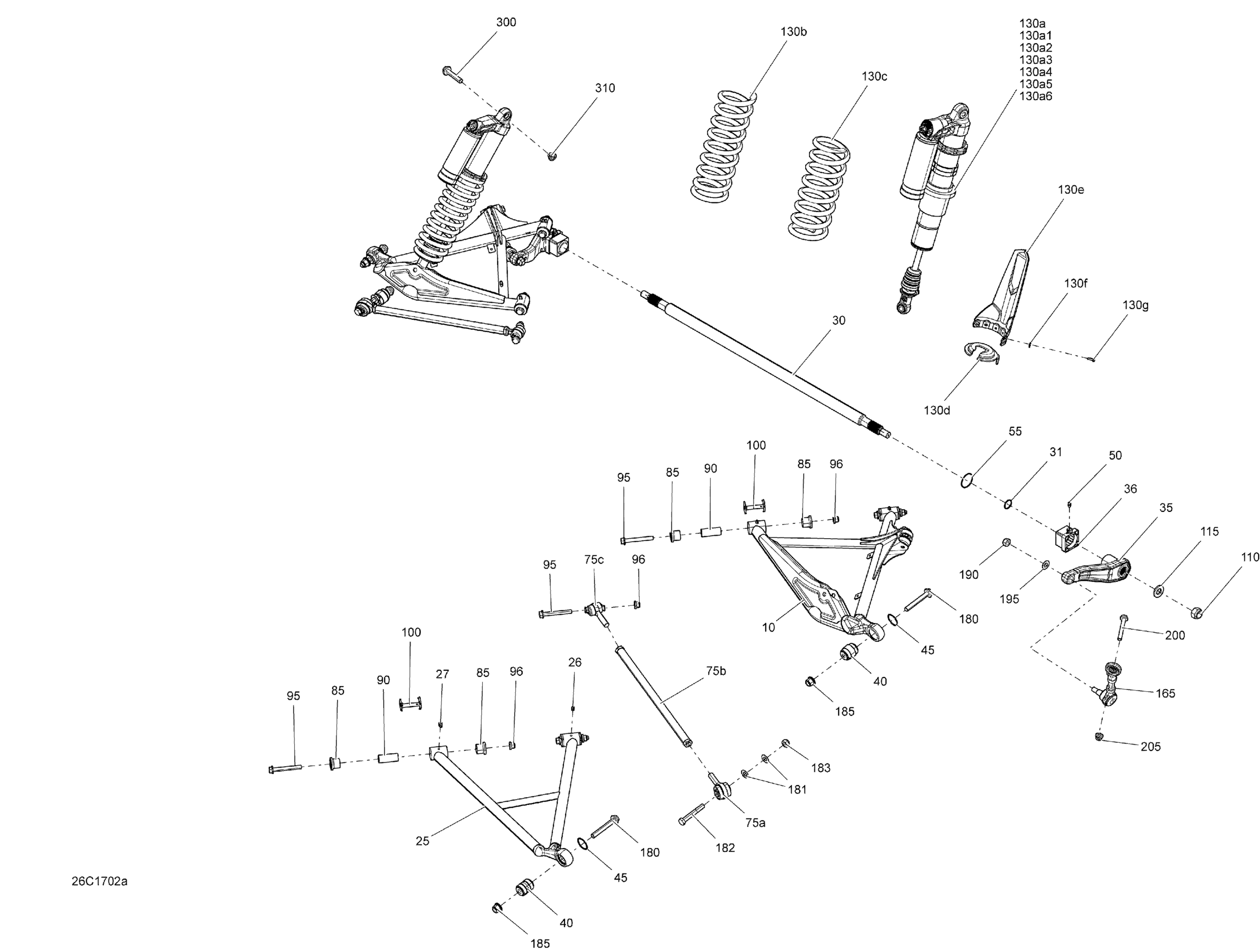 Схема узла: Rear Suspension - All Models