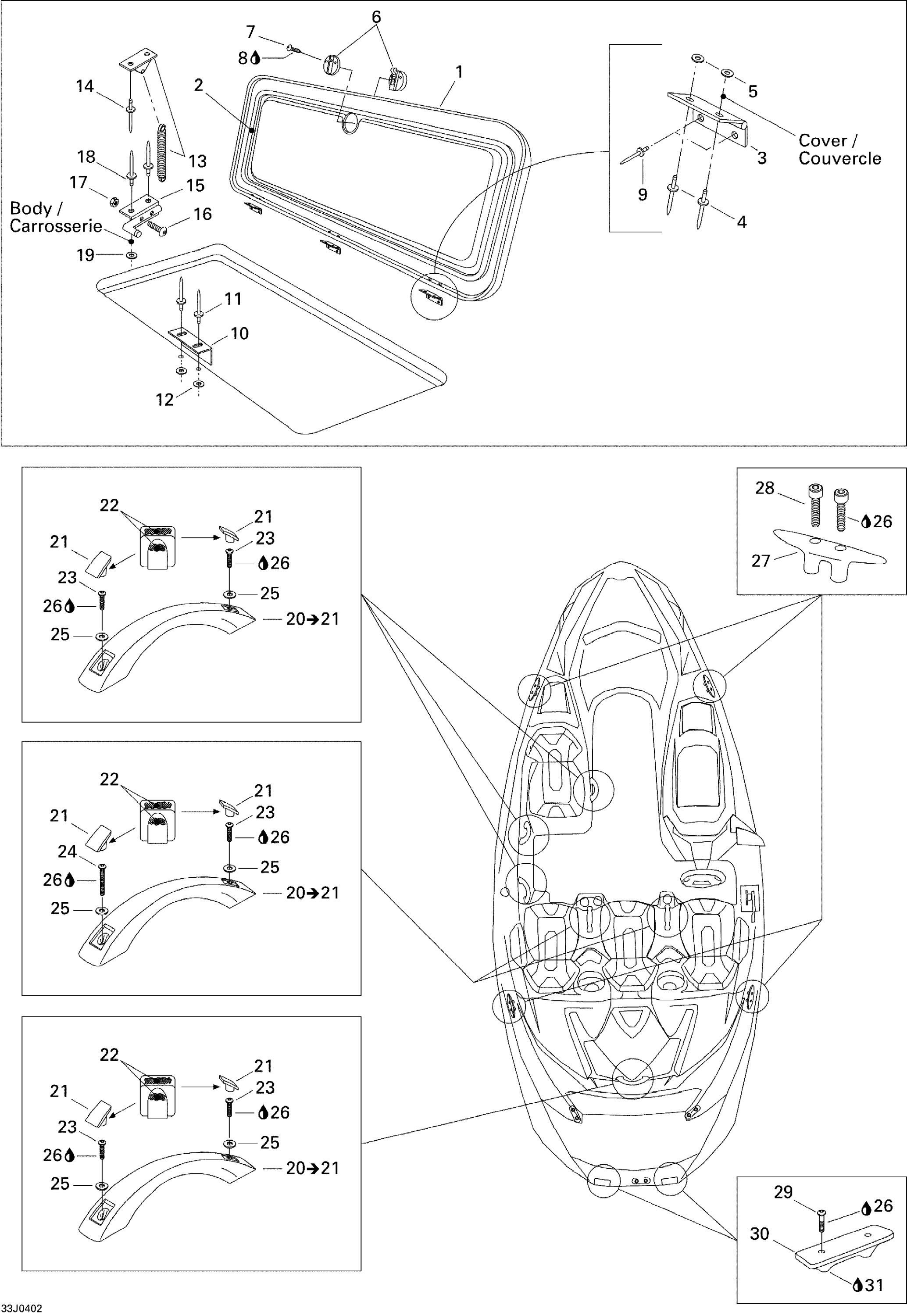 Central Cover and Accessories