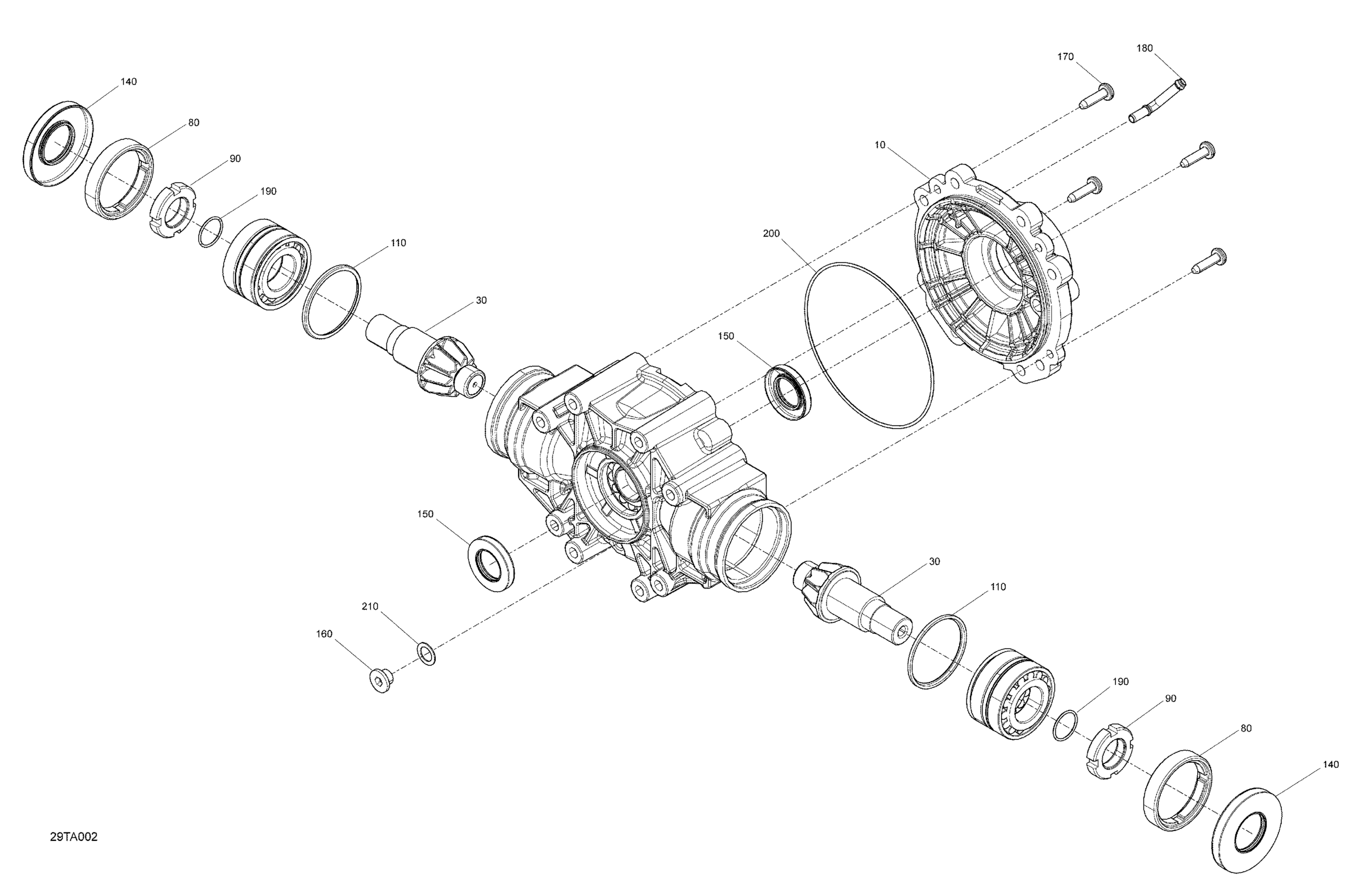 Drive - Rear Section - Middle Drive Unit
