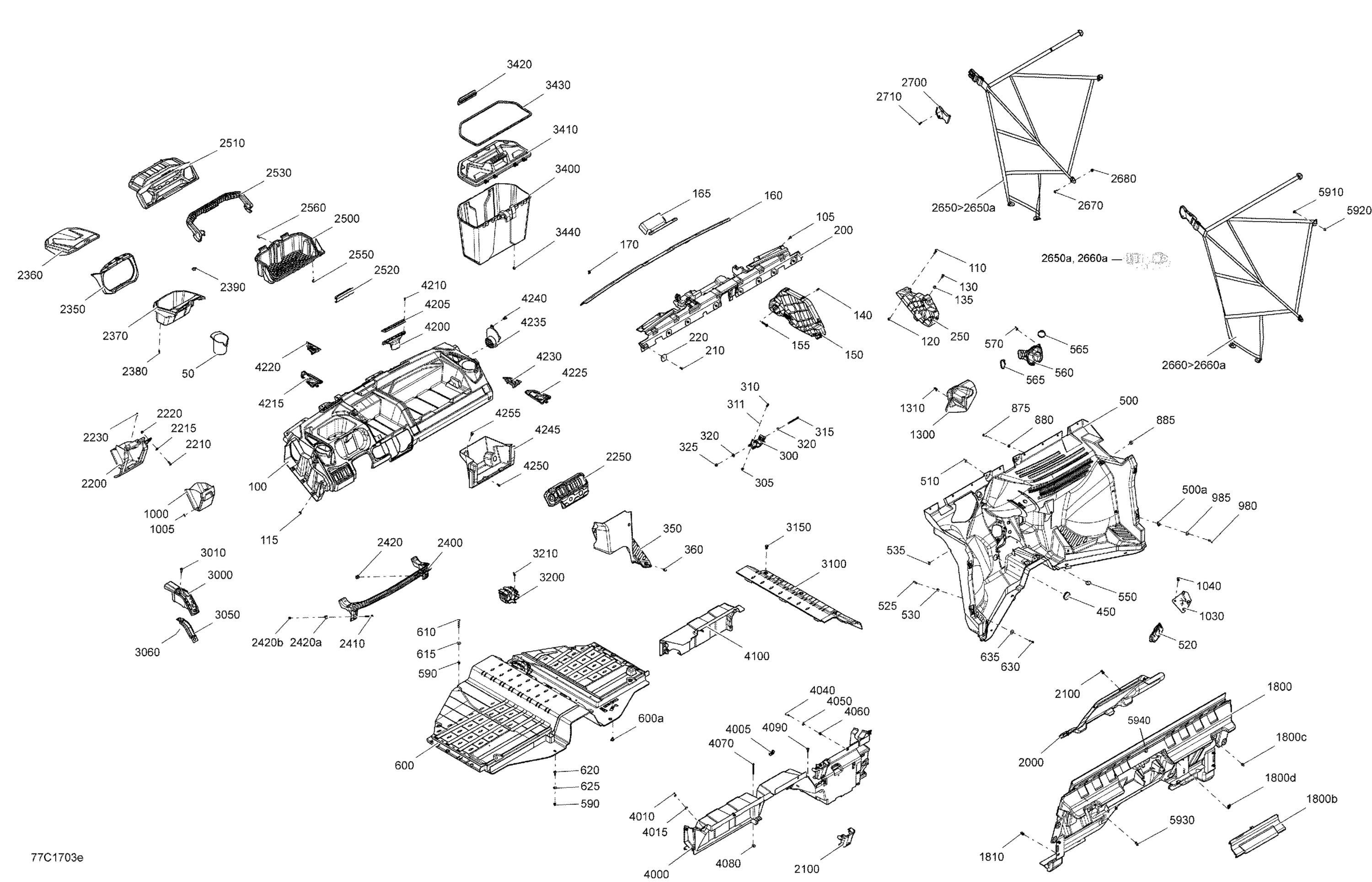 Схема узла: Cab Interior - With Cabin Enclosure