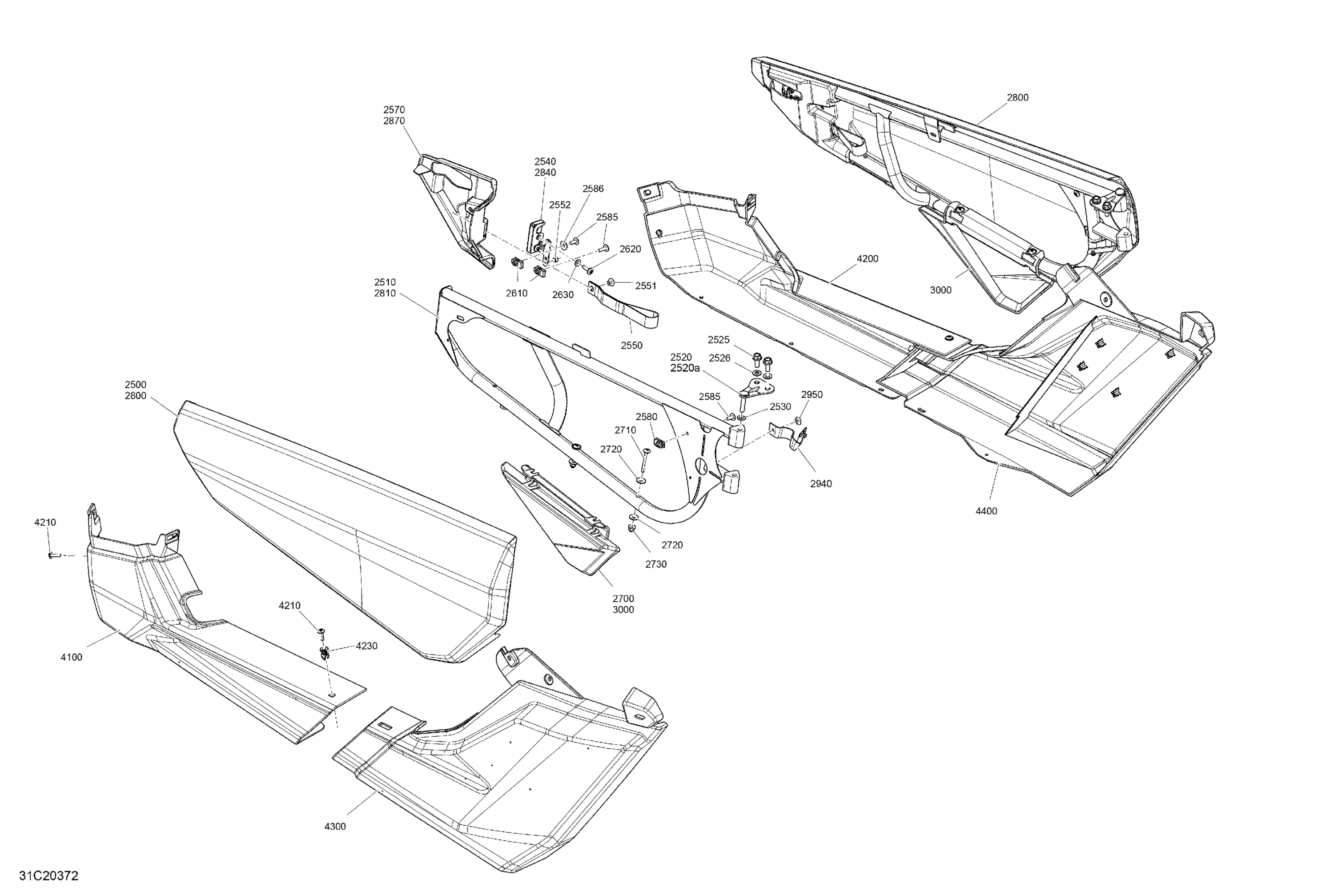 Body - Door Section - White