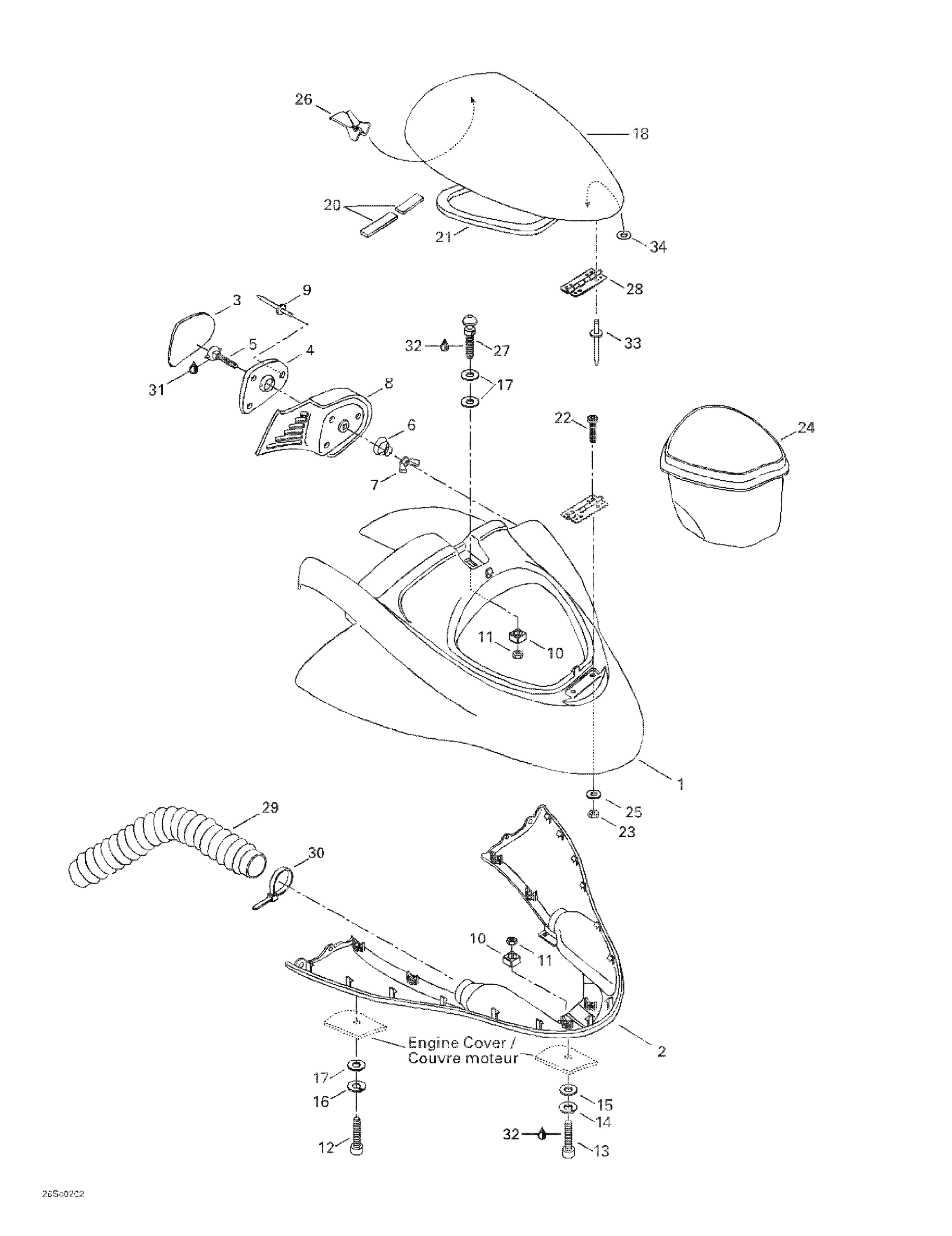 Схема узла: Front Storage Compartment