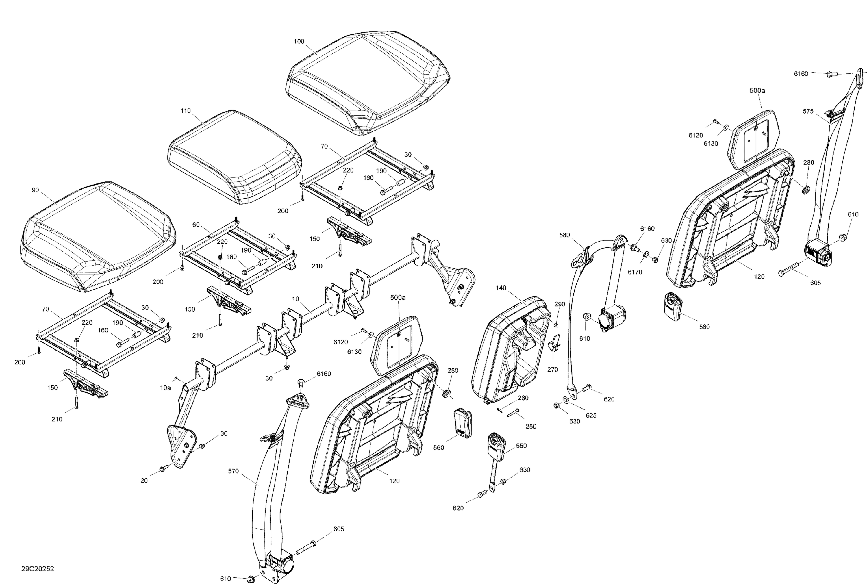 Seat - Rear Section - BASE - DPS