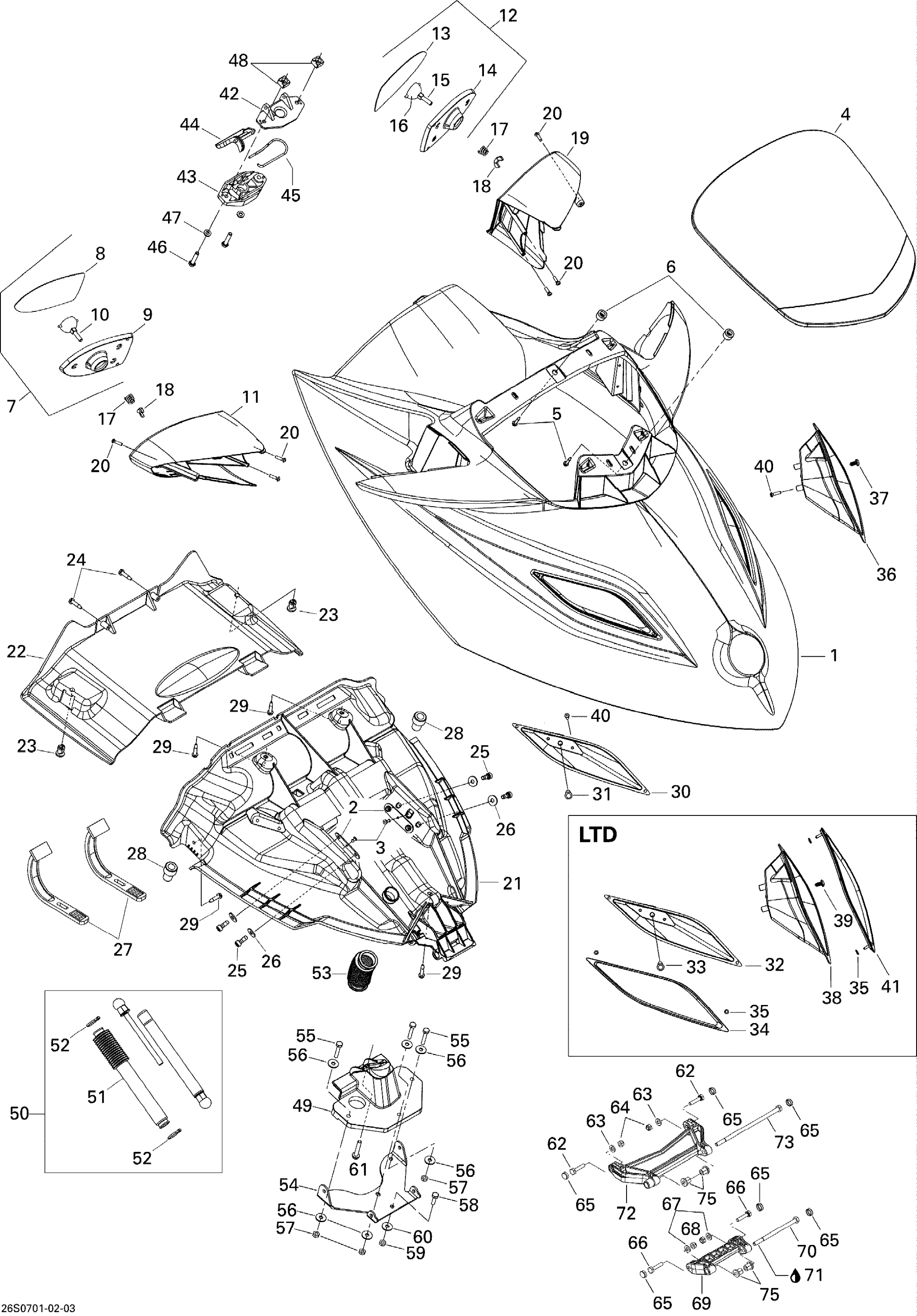 Схема узла: Front Storage Compartment
