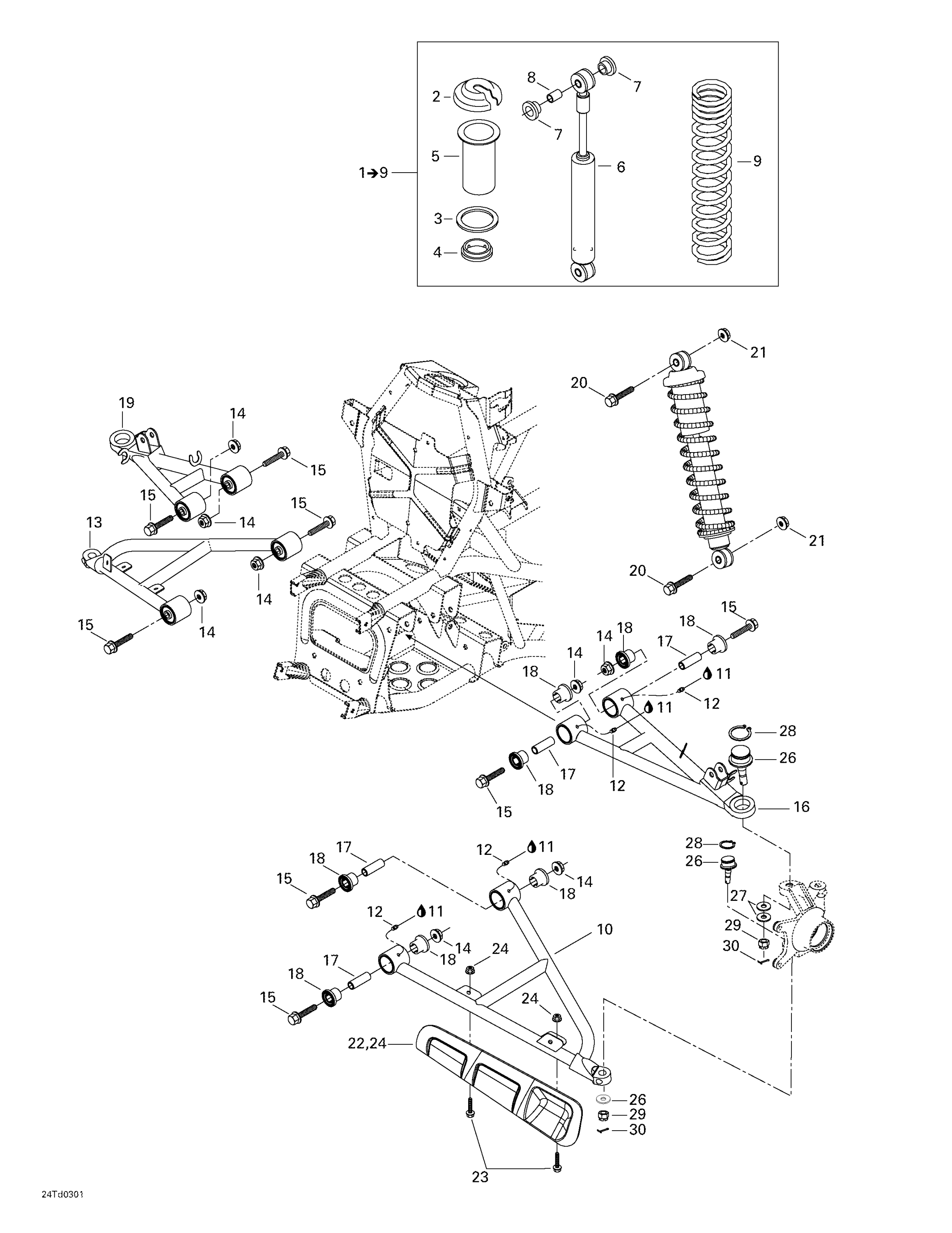 Схема узла: Front Suspension