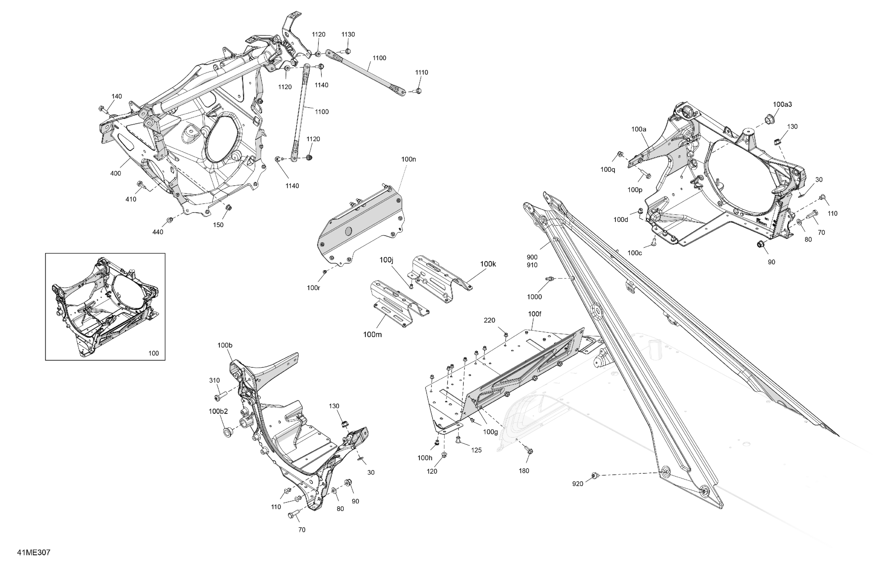 Схема узла: Frame - System - Front Section