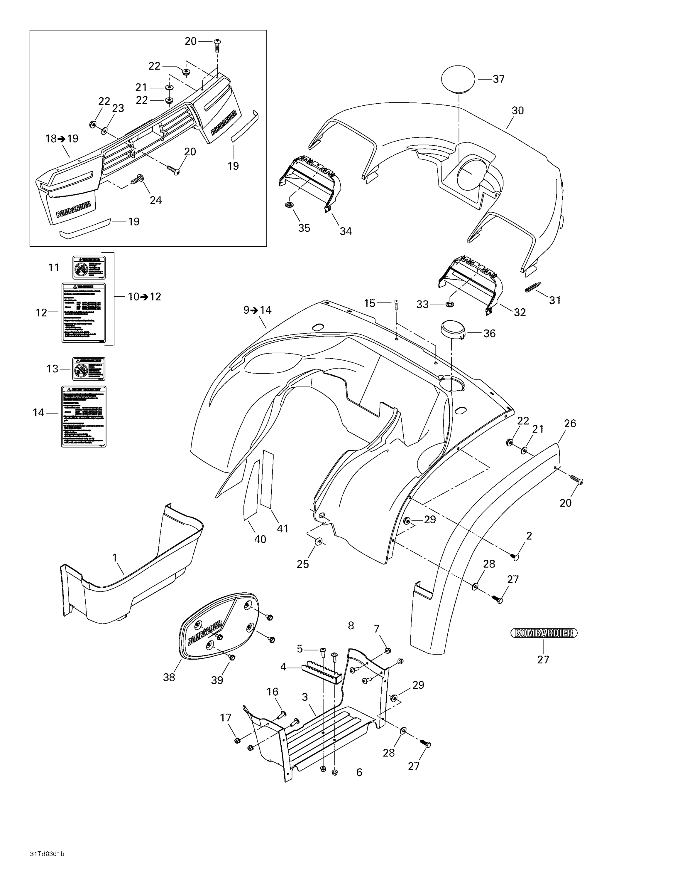 Схема узла: Body And Accessories, Rear View