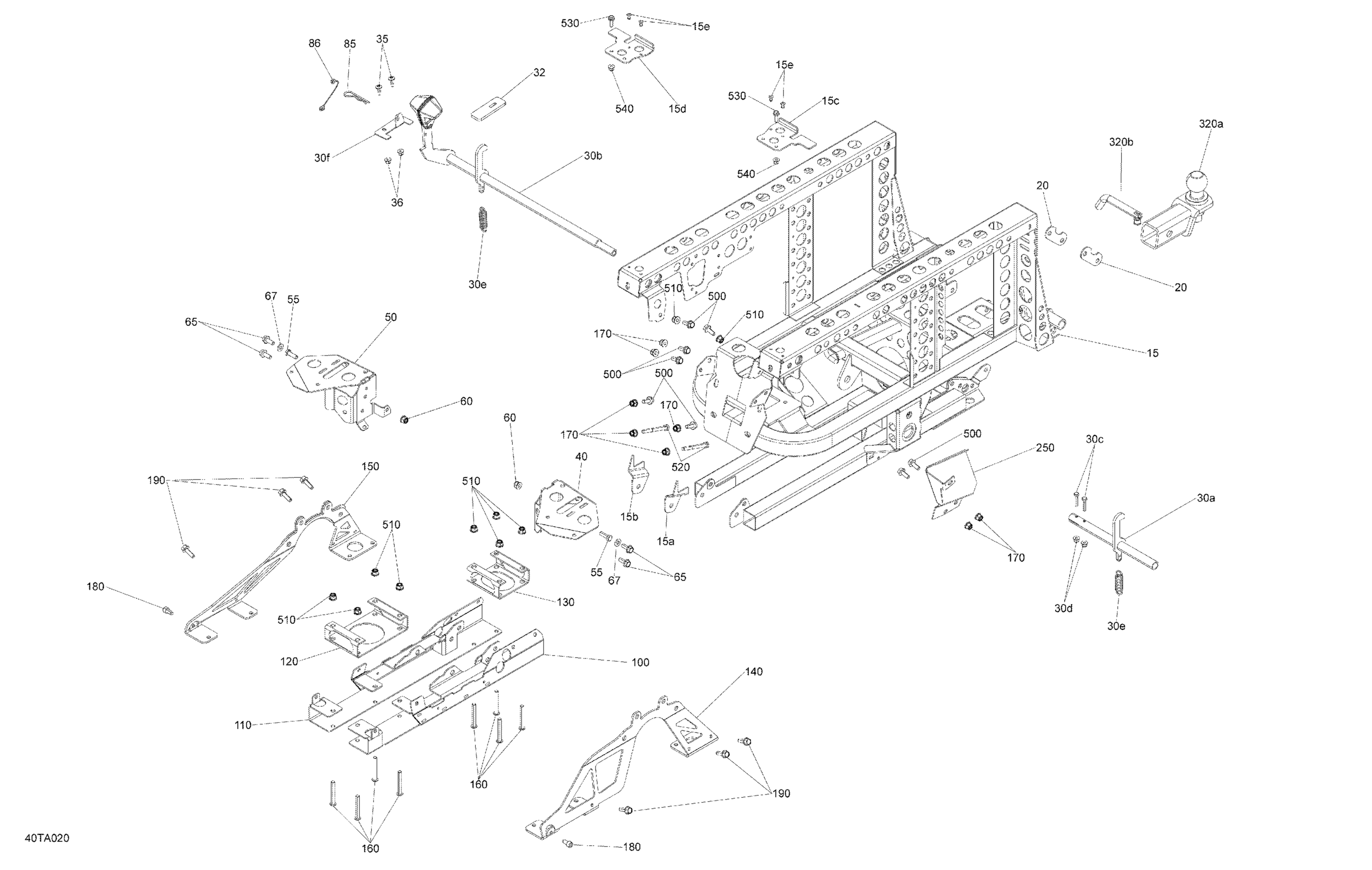 Схема узла: Frame - System - Rear Part