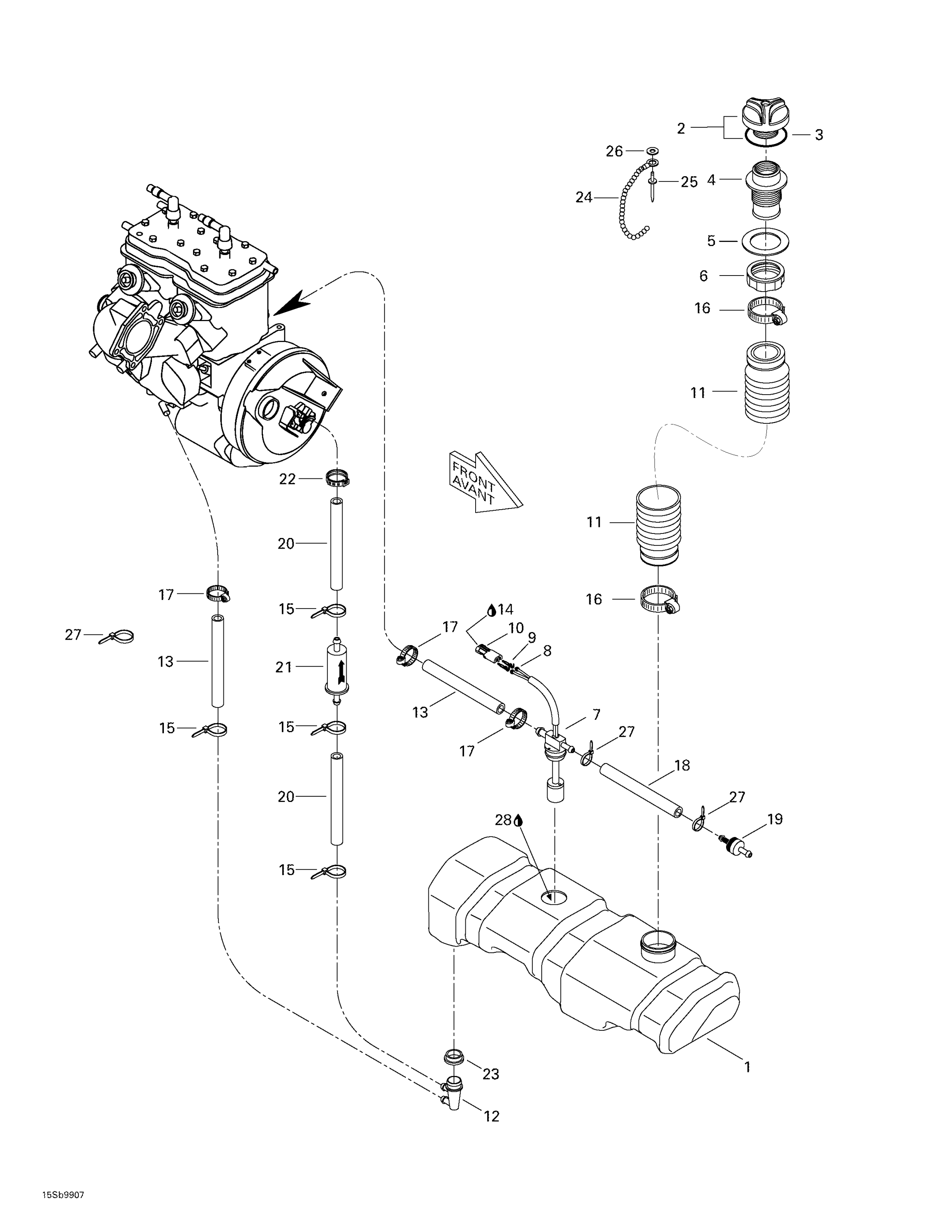 Схема узла: Oil Injection System