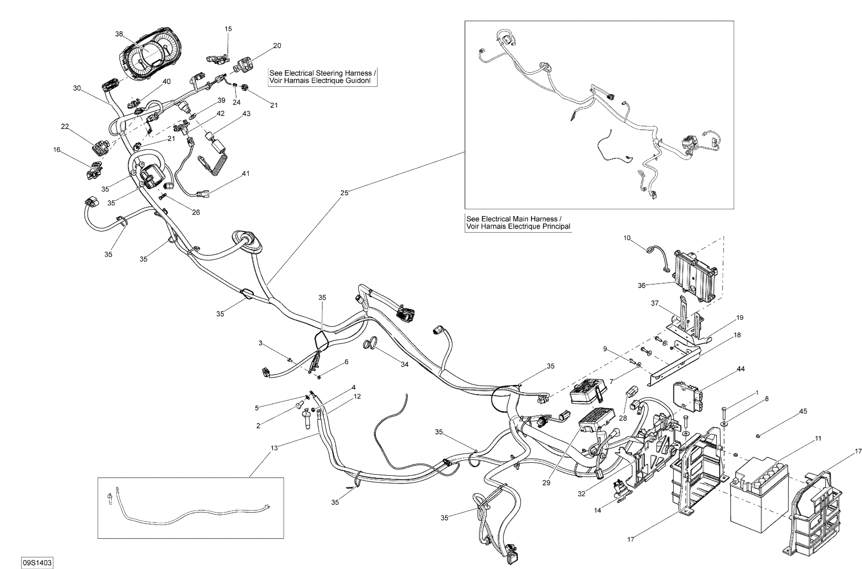 Схема узла: Electrical System _09S1403