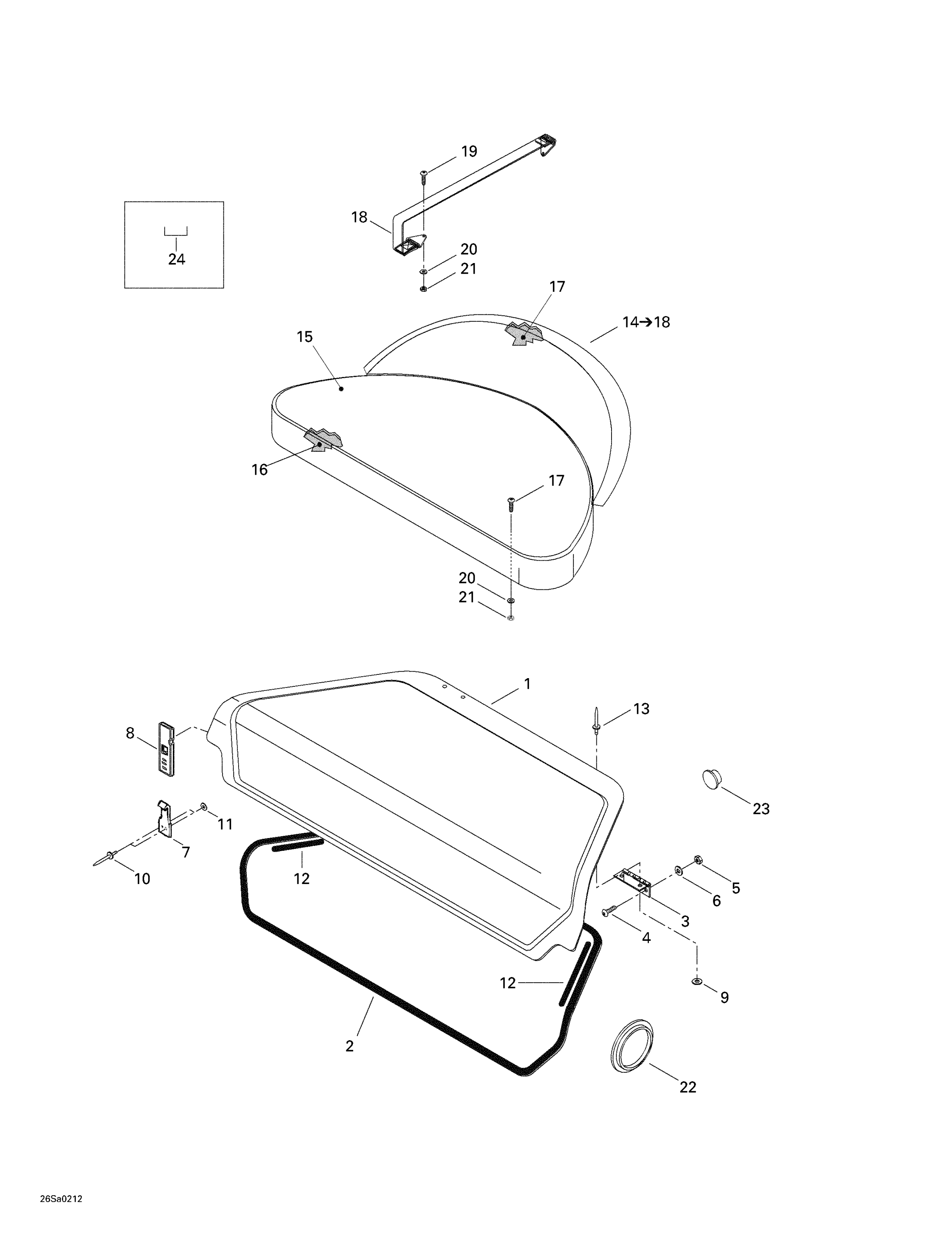Front Seat And Storage Cover
