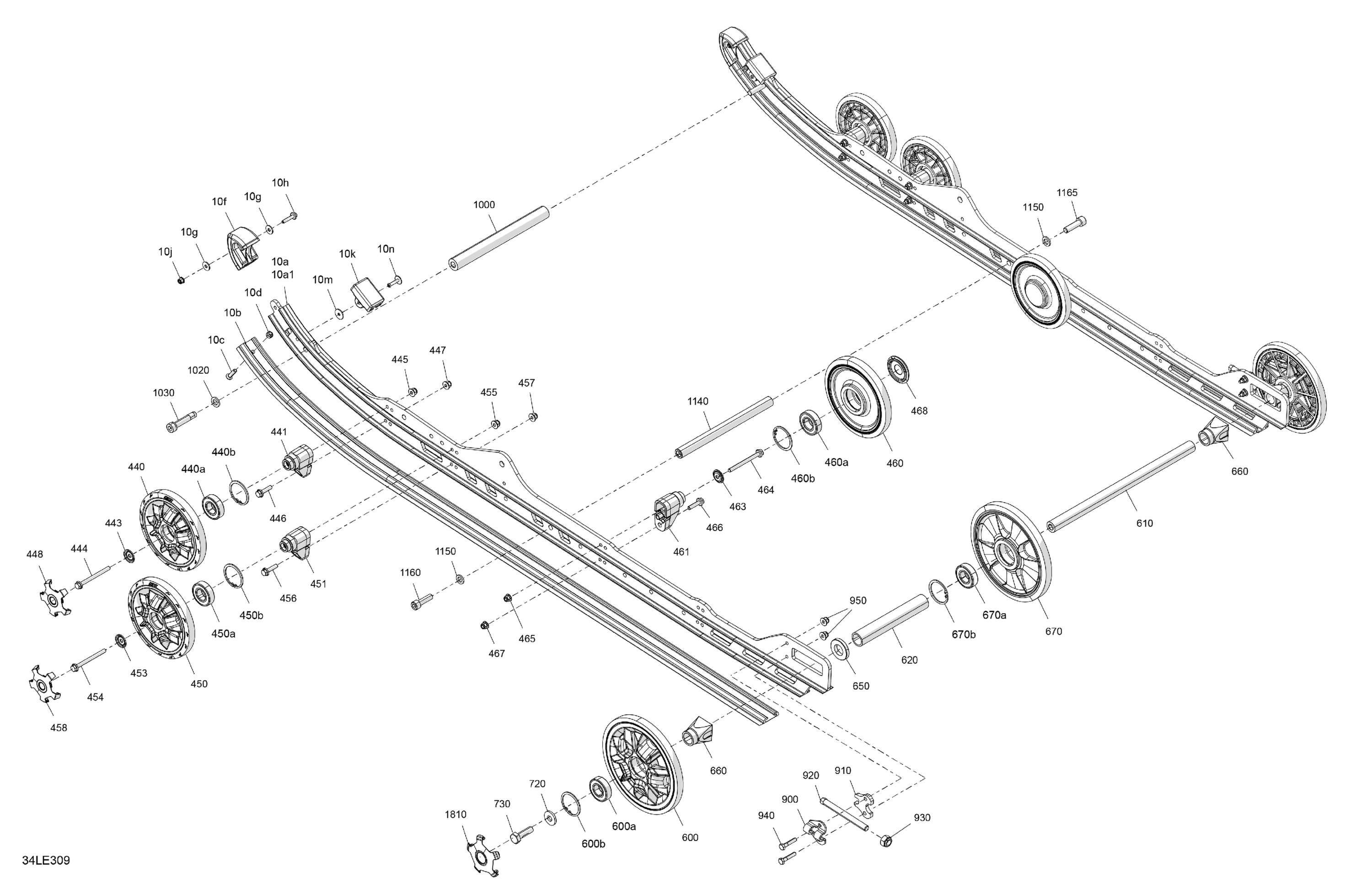 Схема узла: Suspension - Rear - Lower Section