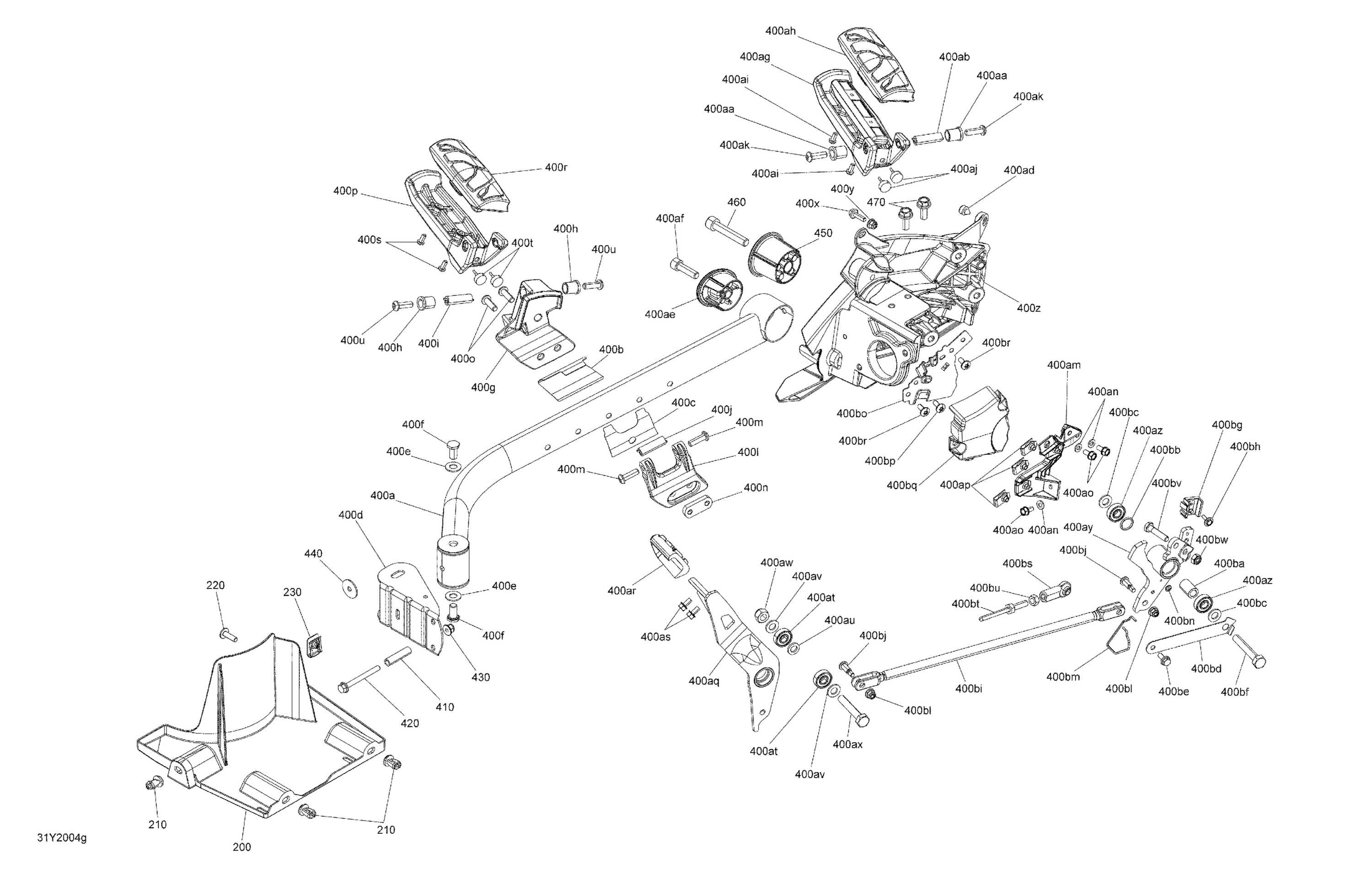 Схема узла: Body And Accessories RH Footrest