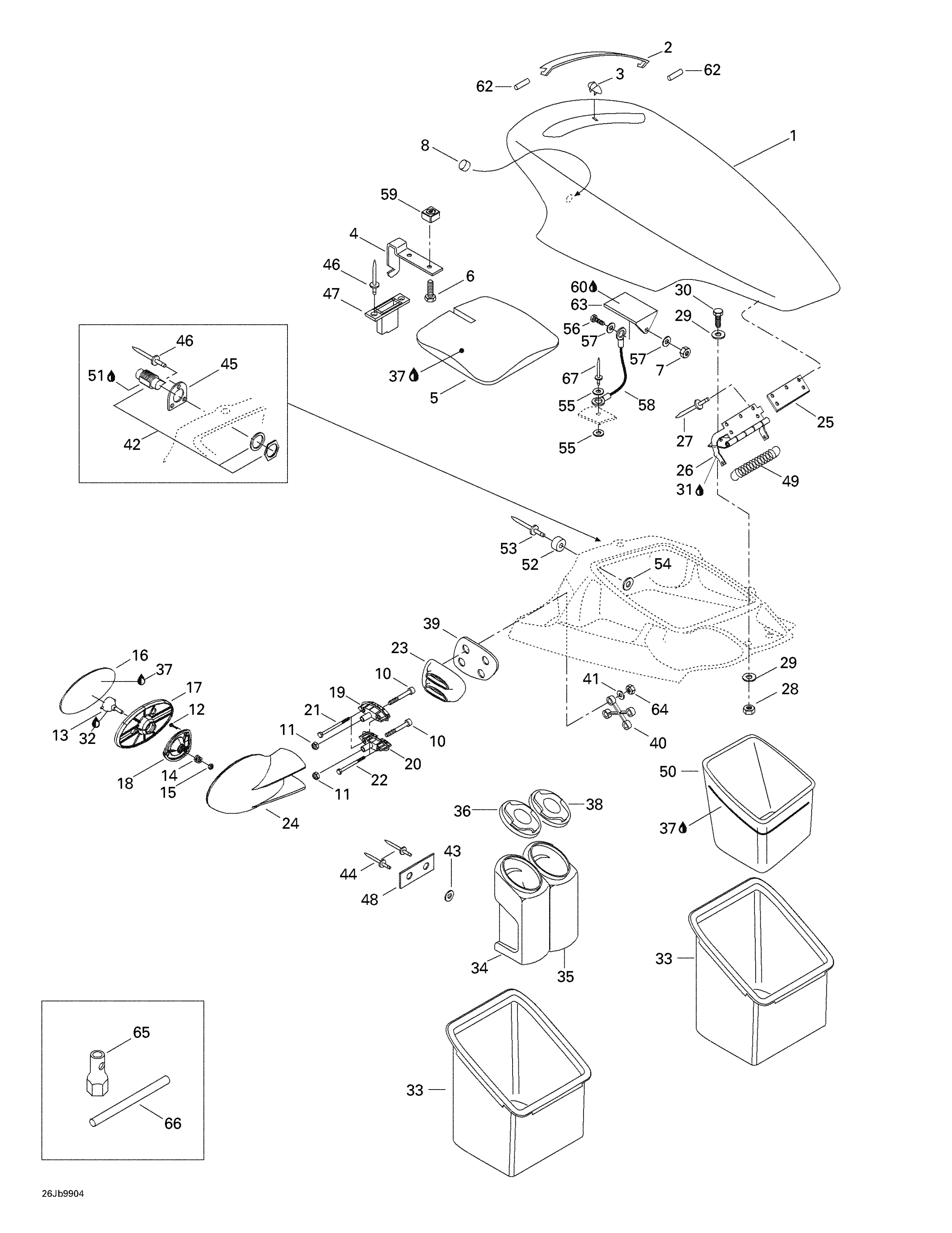 Front Storage Compartments