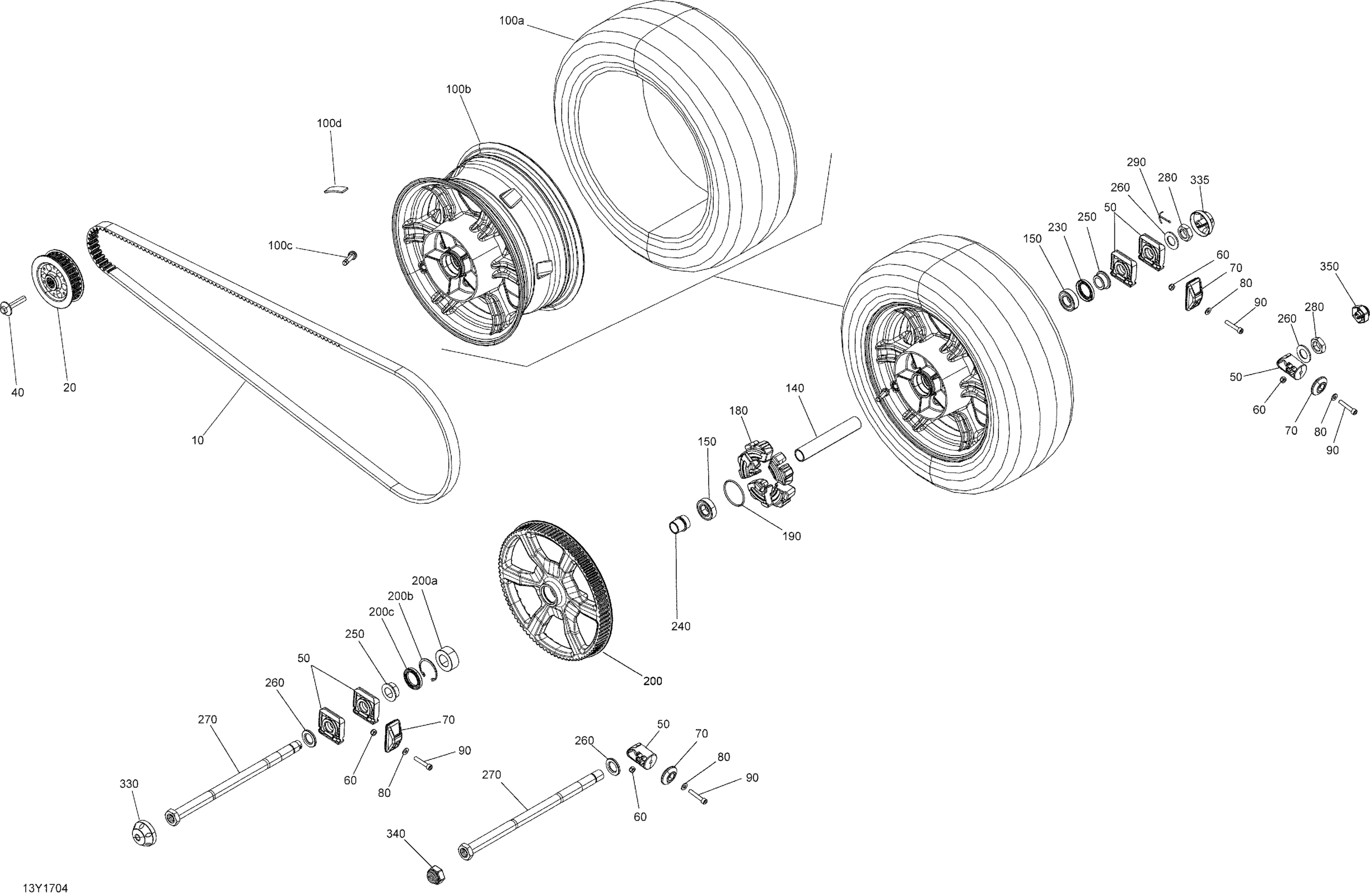 Drive System, Rear - All Models