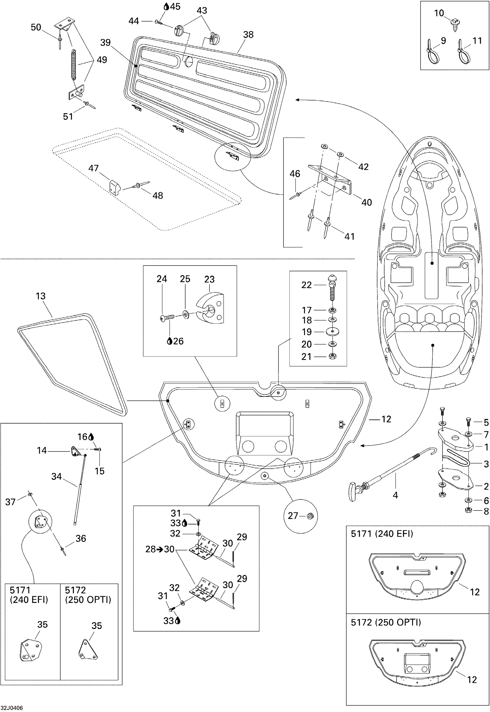 Engine Compartment and Central Cover