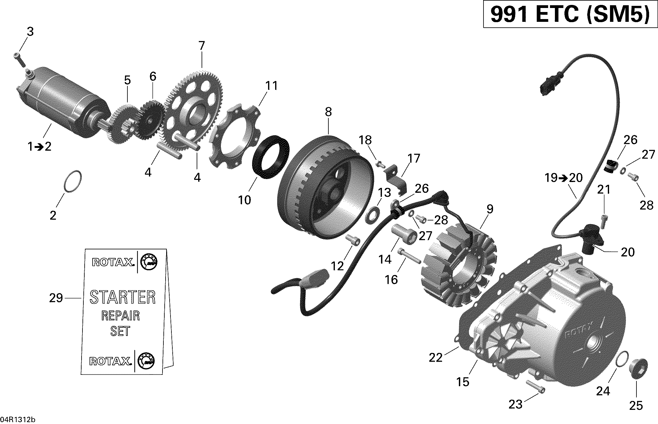 Схема узла: Magneto And Electric Starter 2