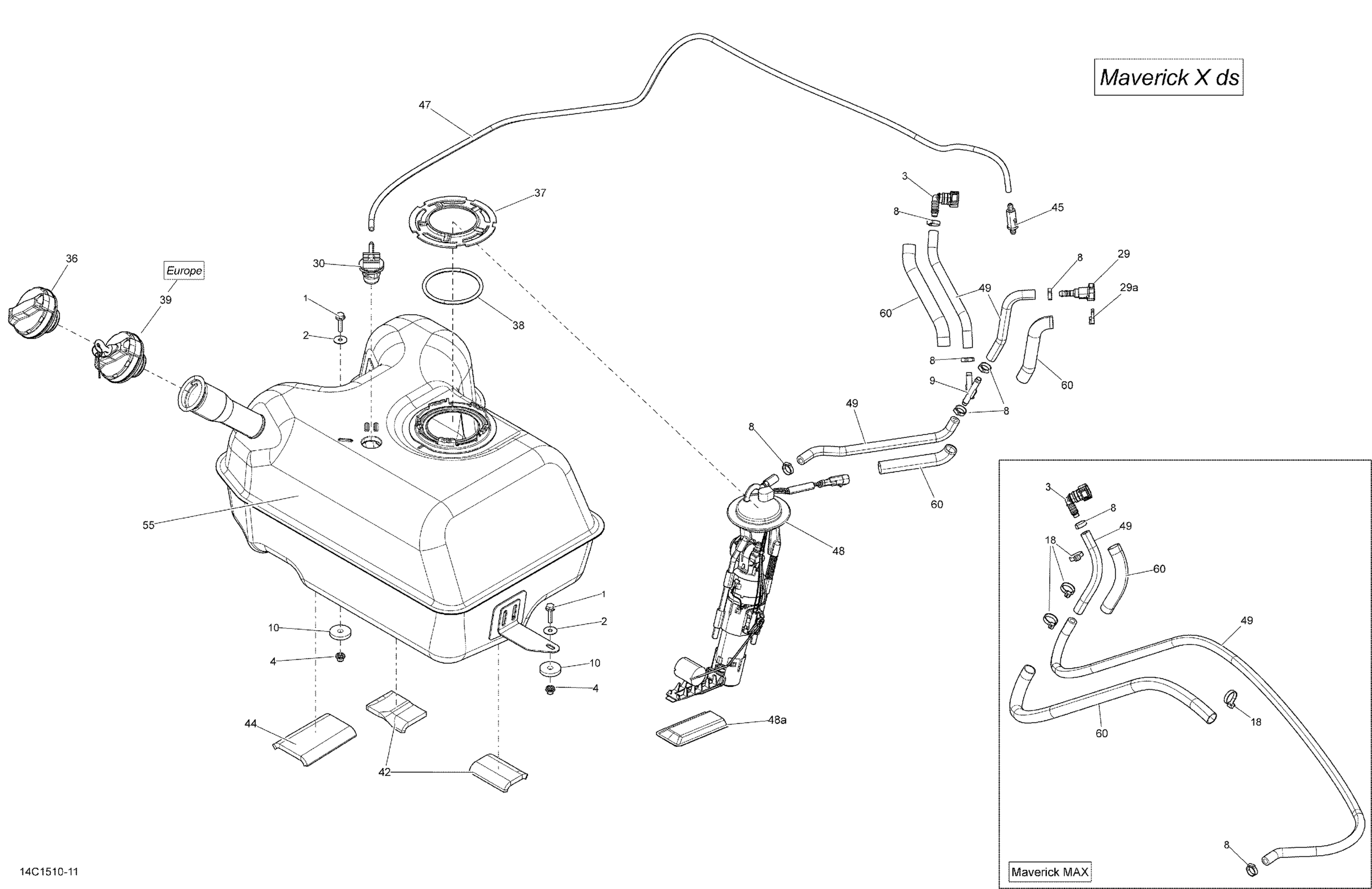 Схема узла: Fuel System _14C1510