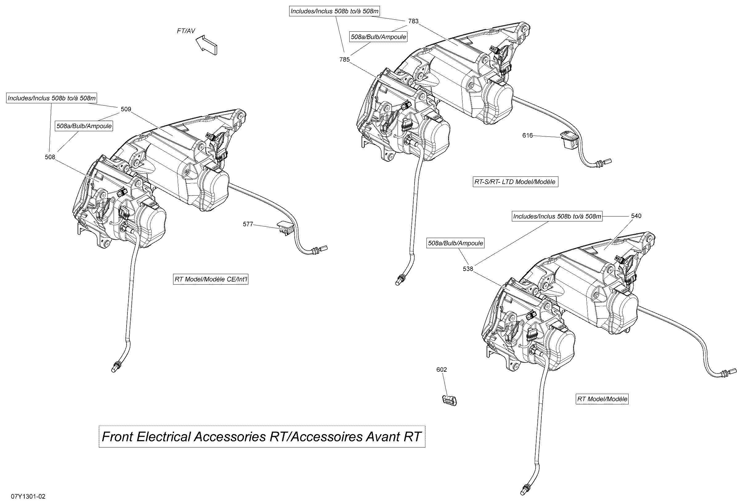 Electrical Accessories, Front Headlight