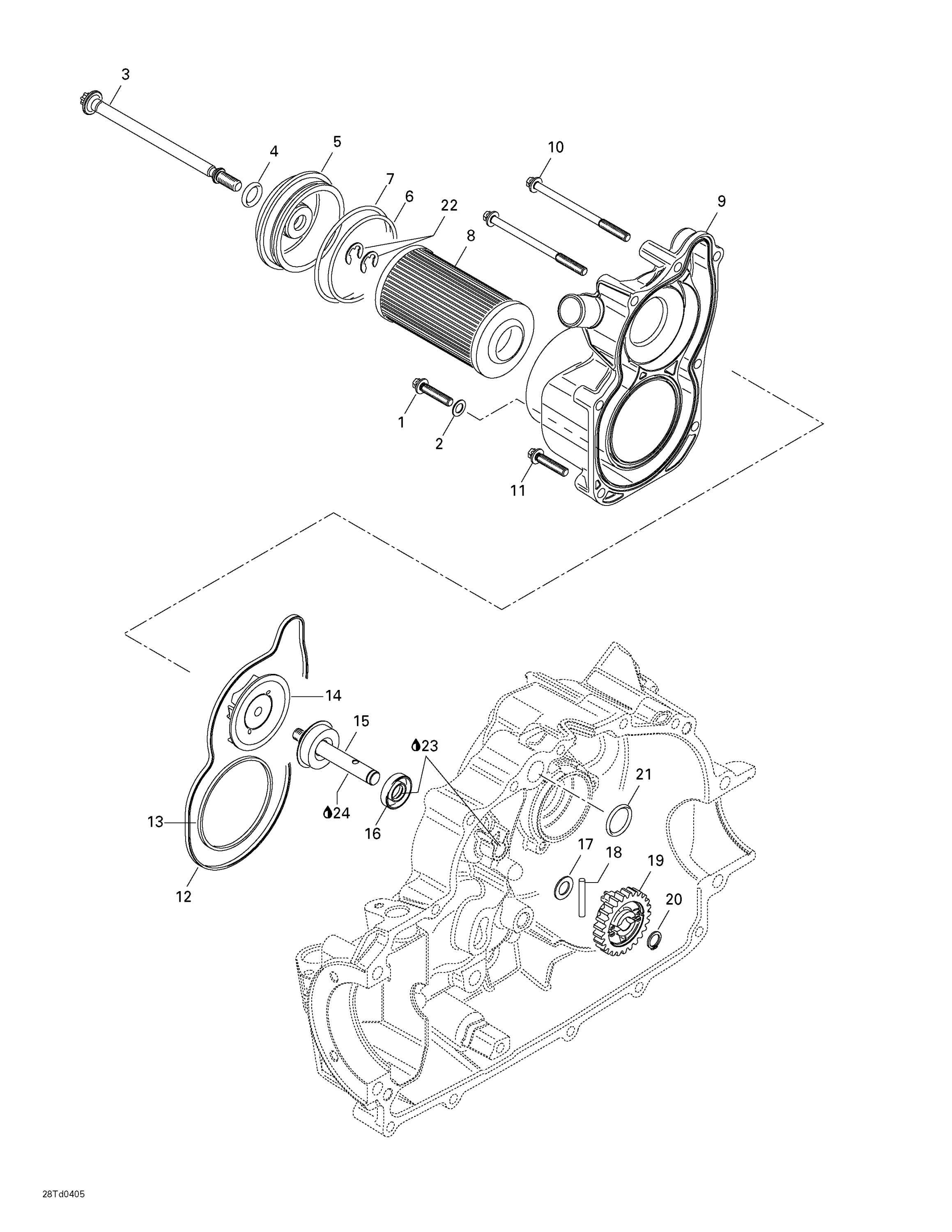 Схема узла: Engine Cooling