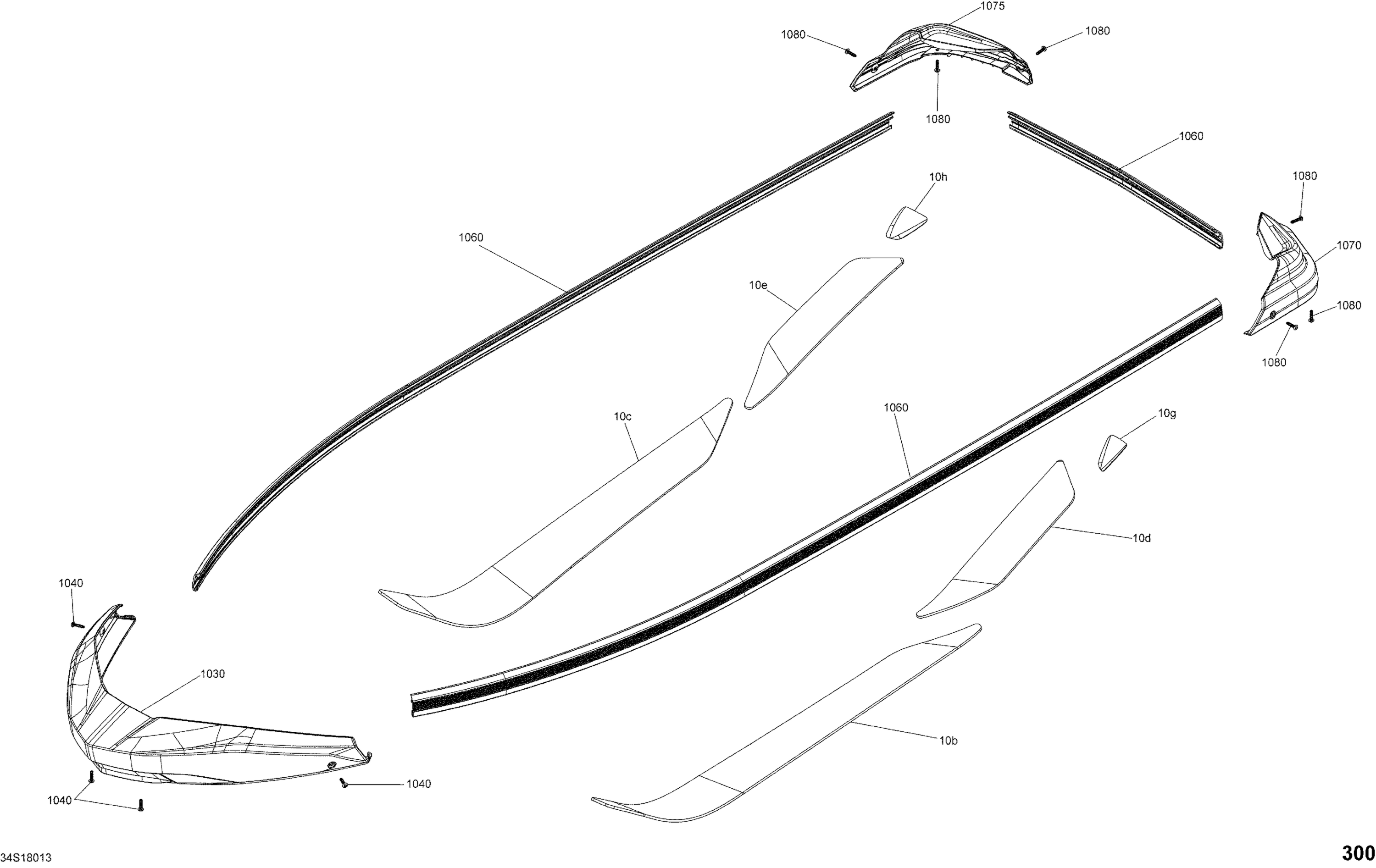 Схема узла: Body Hull Part - GTX Package STD