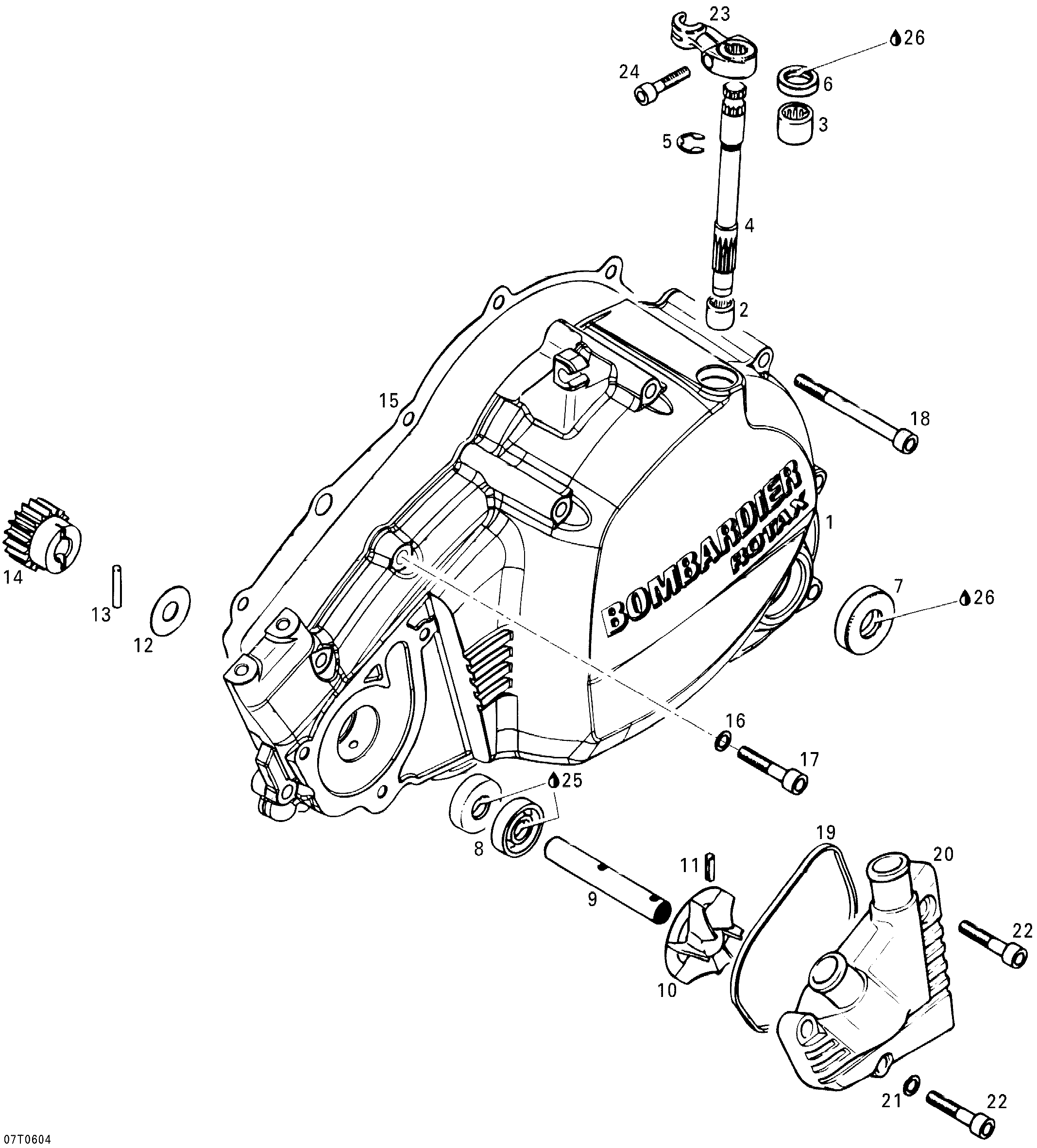 Clutch Housing And Water Pump