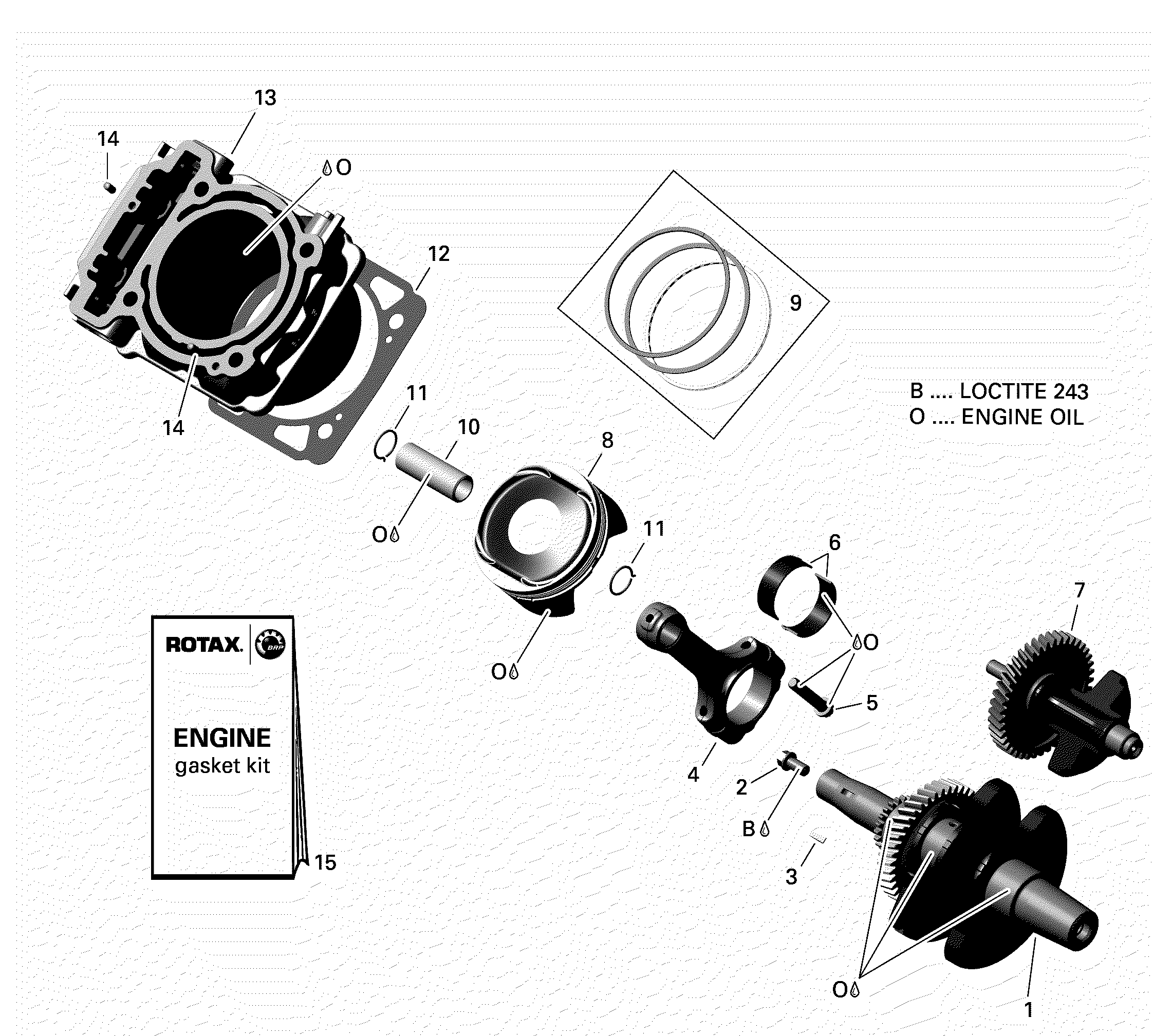 Rotax - Crankshaft And Piston